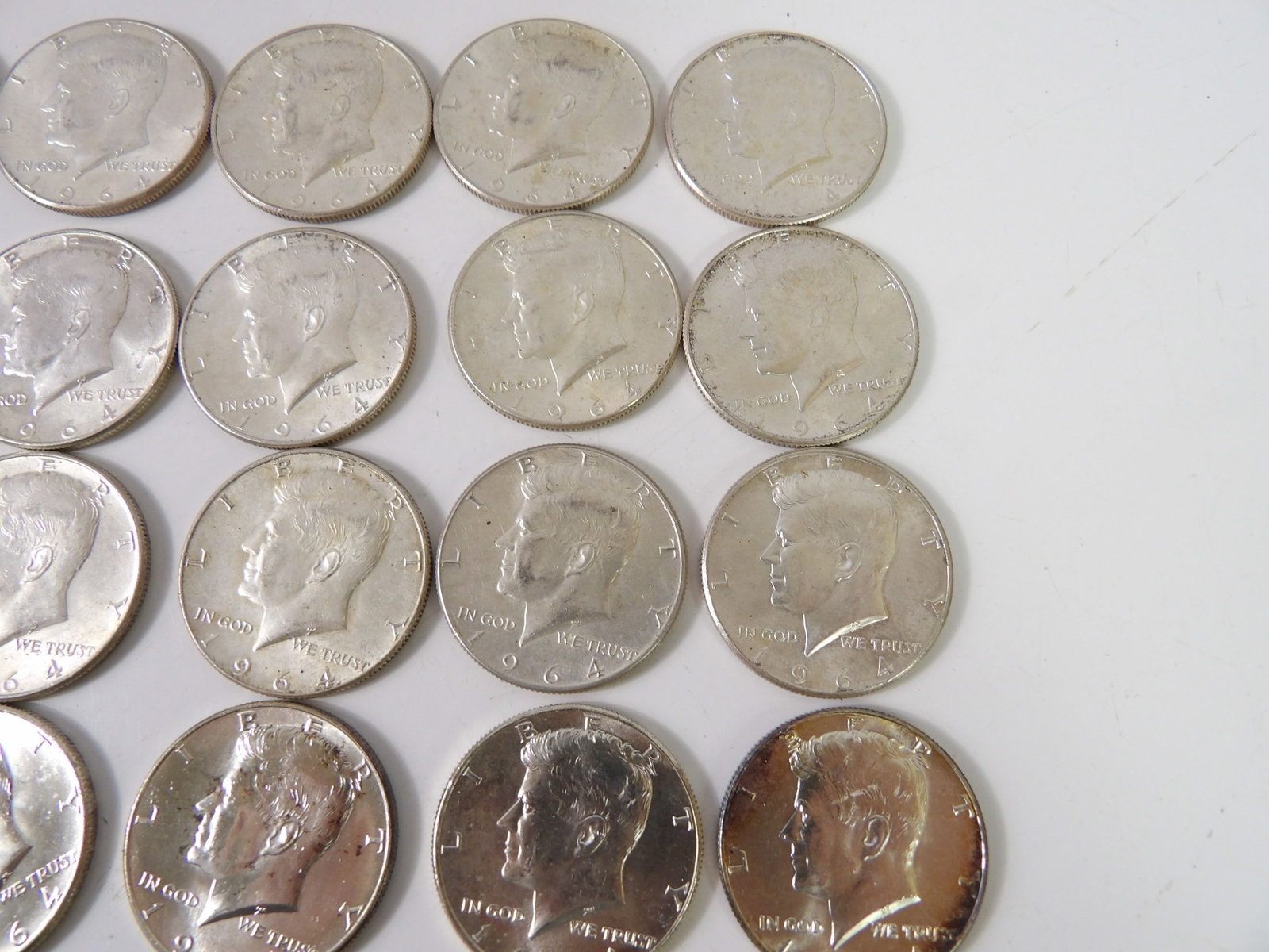 20 1964 Silver Half Dollars - 3