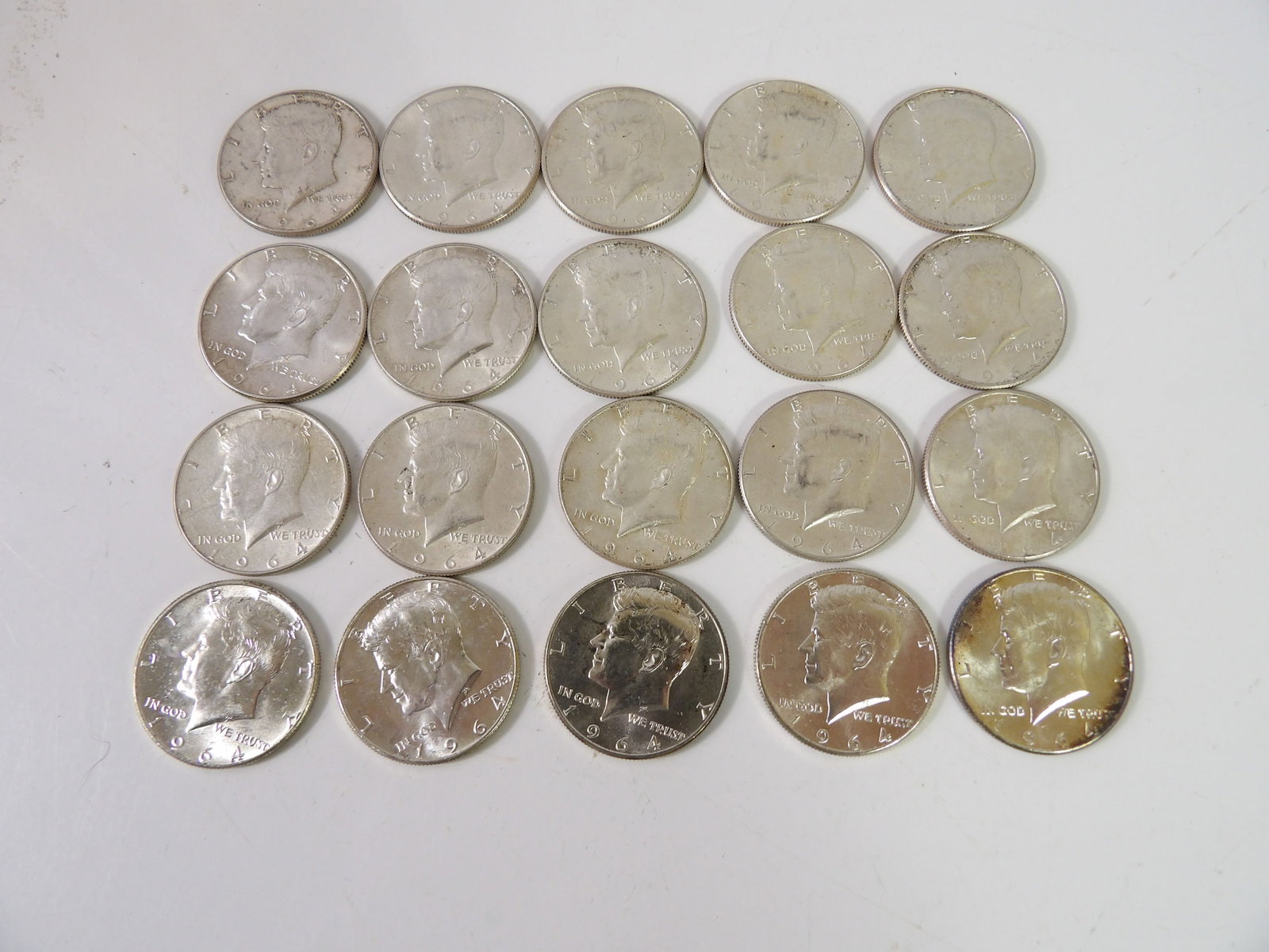 20 1964 Silver Half Dollars - 4