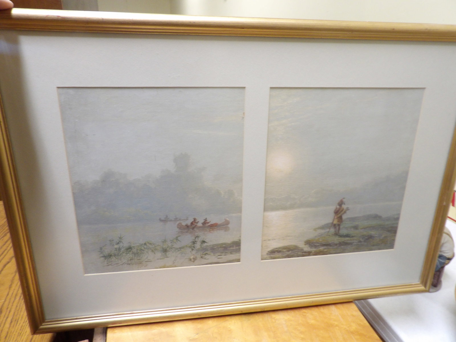 Pair of Native American Prints by F.N. Atwood: Pair of Native American Prints by F.N. Atwood. Nicely Framed. 20" X 30". All measurements approximate. Please see photos for condition and details. Selling as is from 04281.