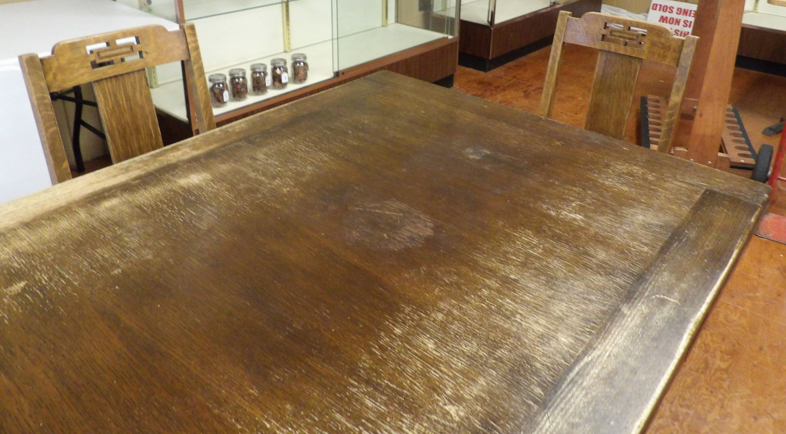 Solid Oak Draw-Leaf Dining Table - 4