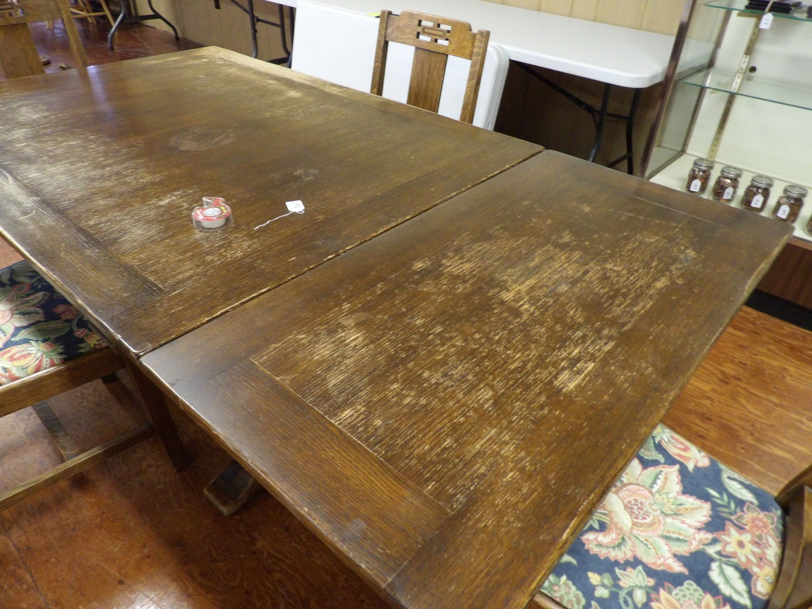 Solid Oak Draw-Leaf Dining Table - 5