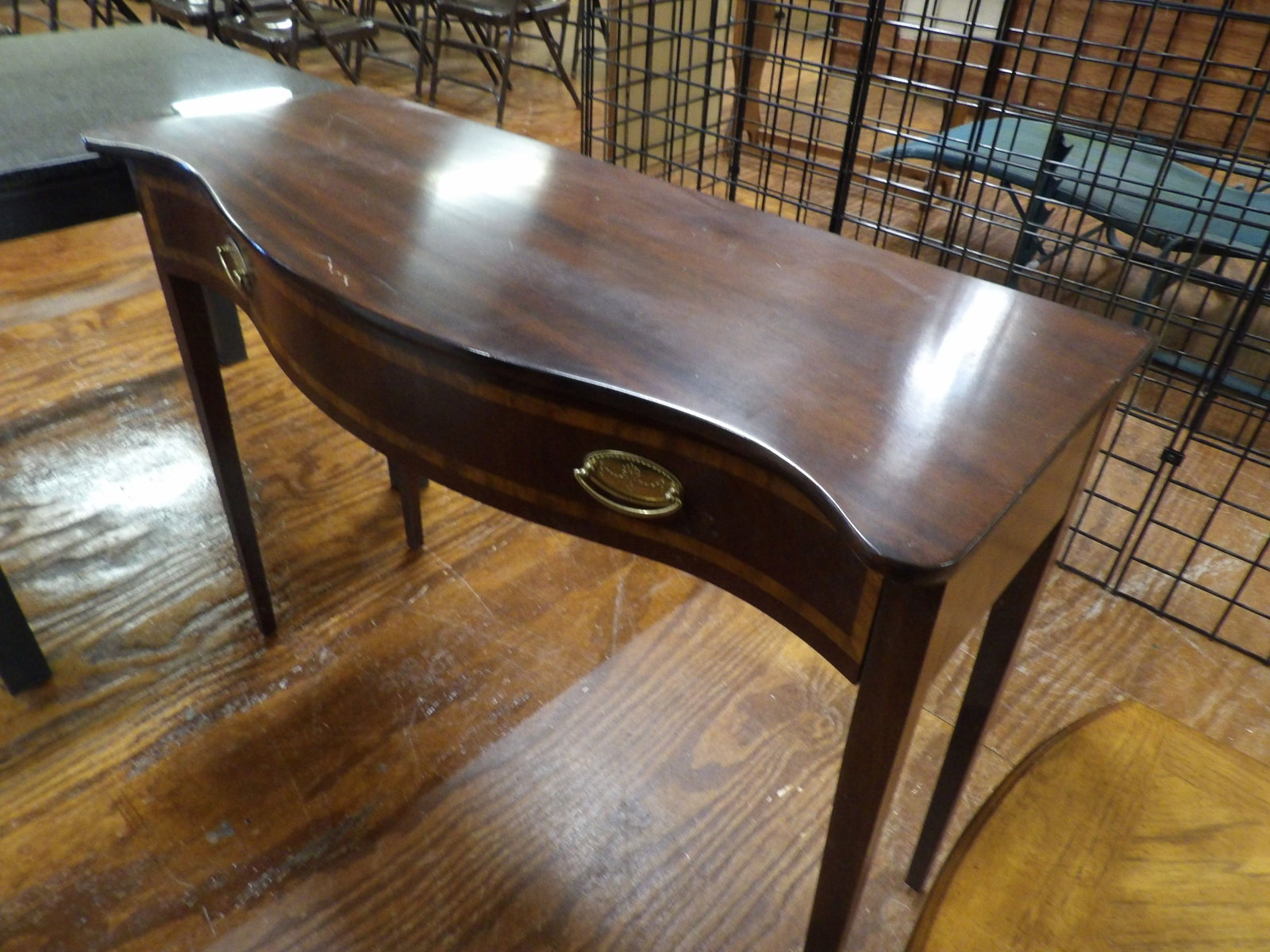 Mahogany Console - 3