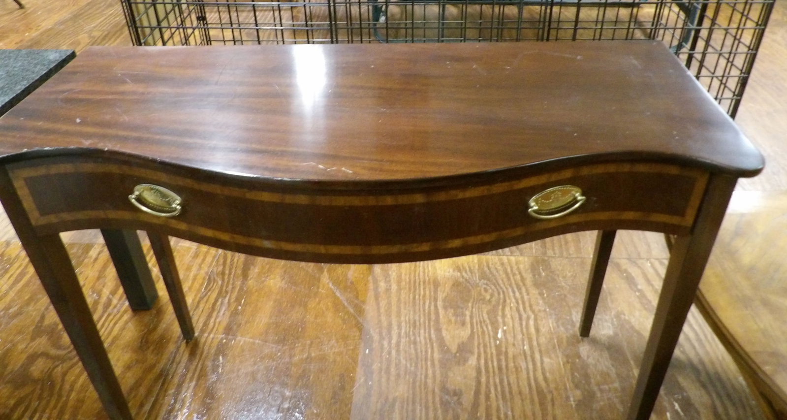 Mahogany Console - 4