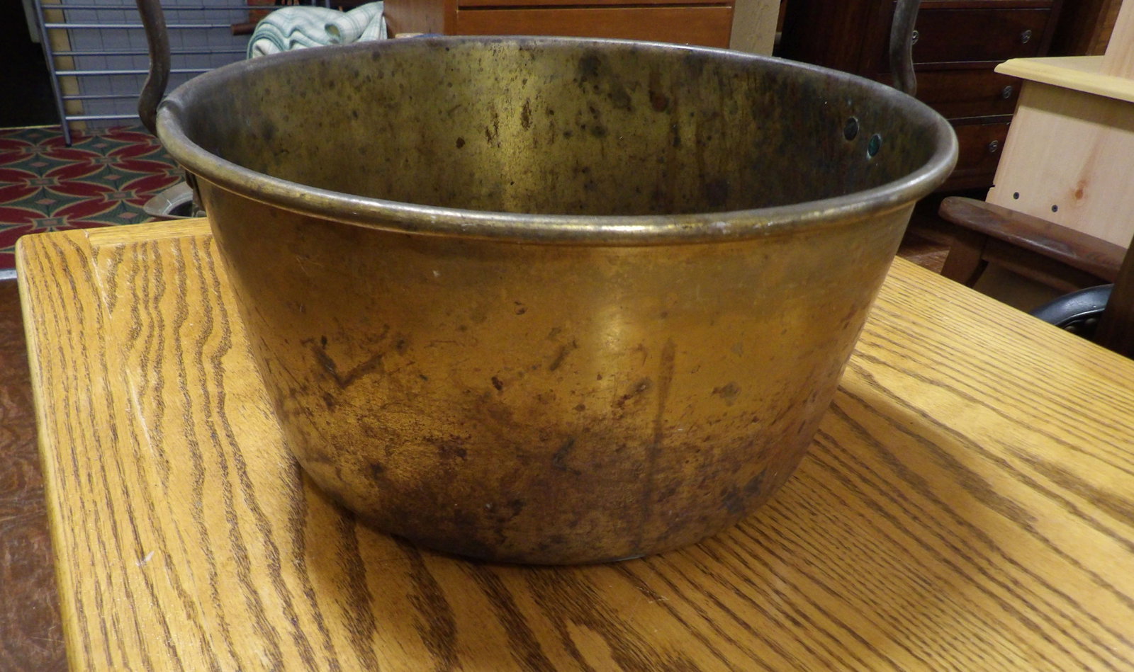 Antique Brass Jam Pan - 2
