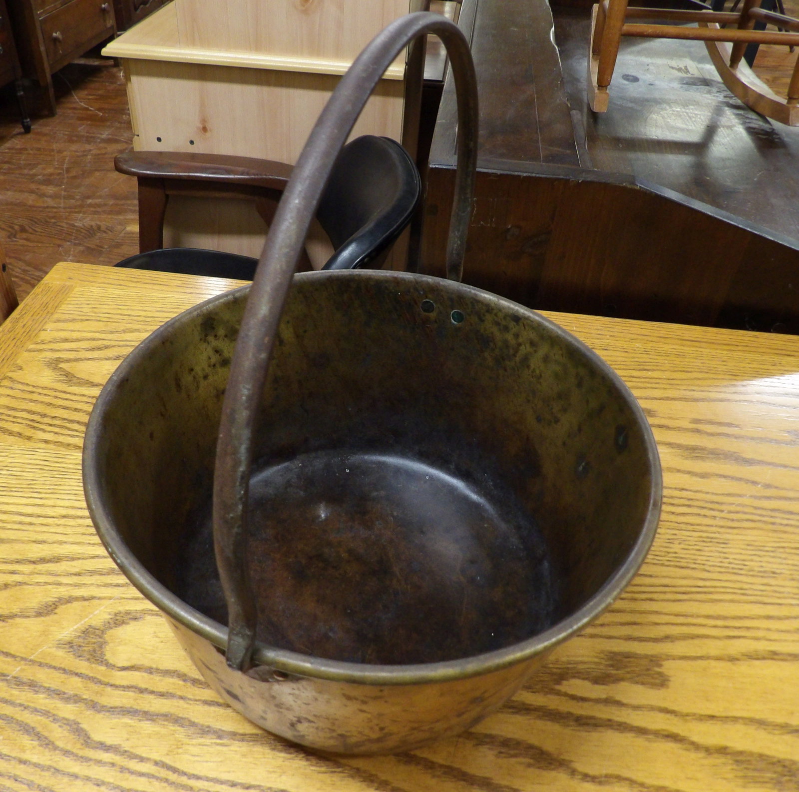 Antique Brass Jam Pan - 4