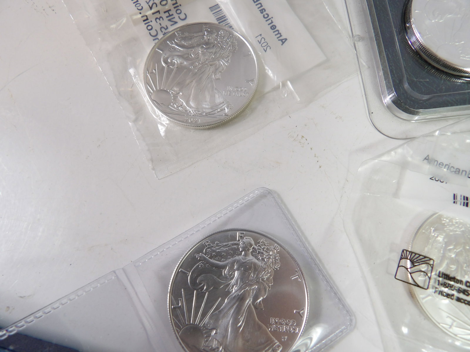 5 PCS.-Silver American Eagles - 2