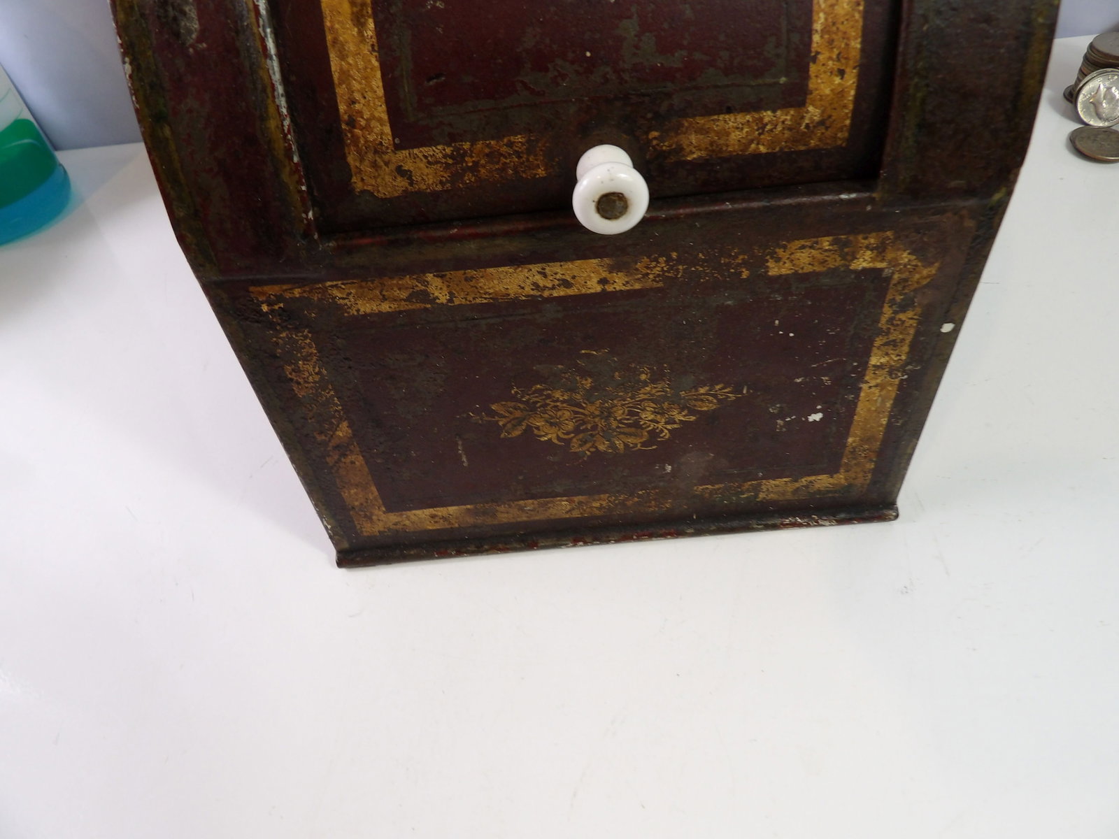 Antique W. Mace Tea/Coffee Bin - 3