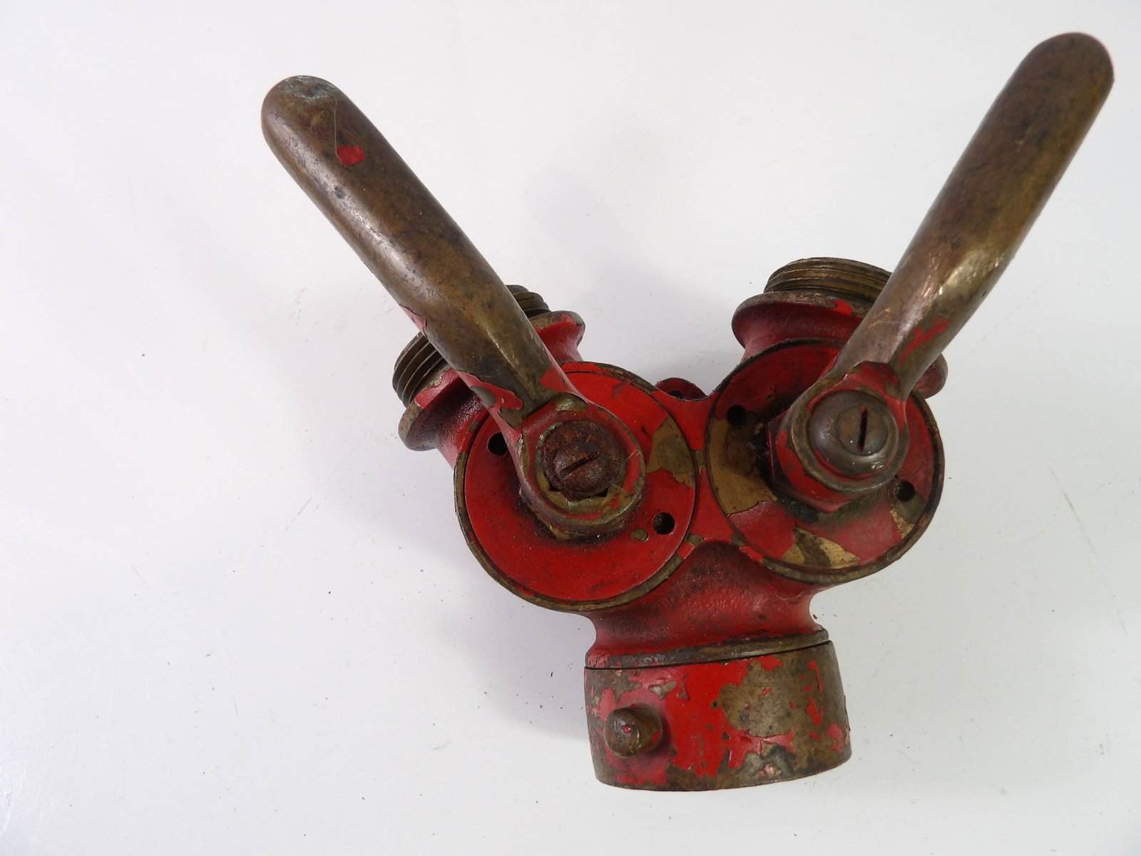 Vintage Brass and Iron Fire Hose Wye Splitter (1 of 5)