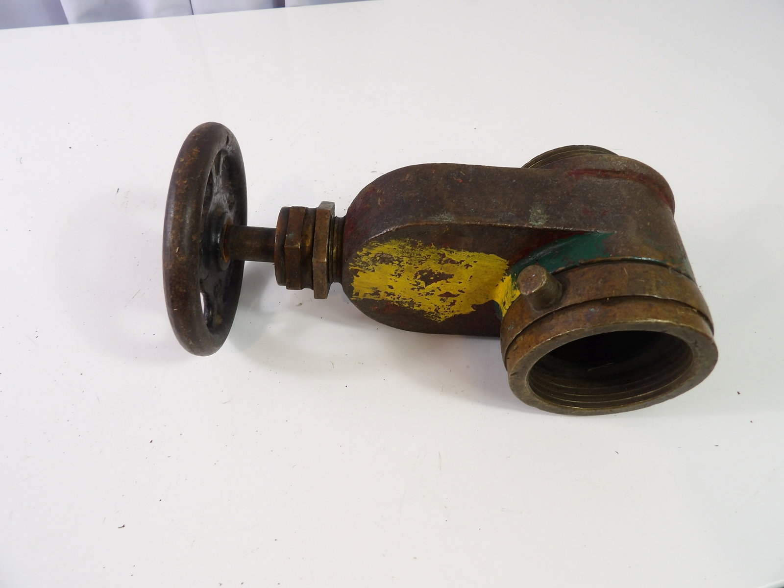 Vintage Industrial Brass Fire Hydrant Gate Valve (1 of 5)