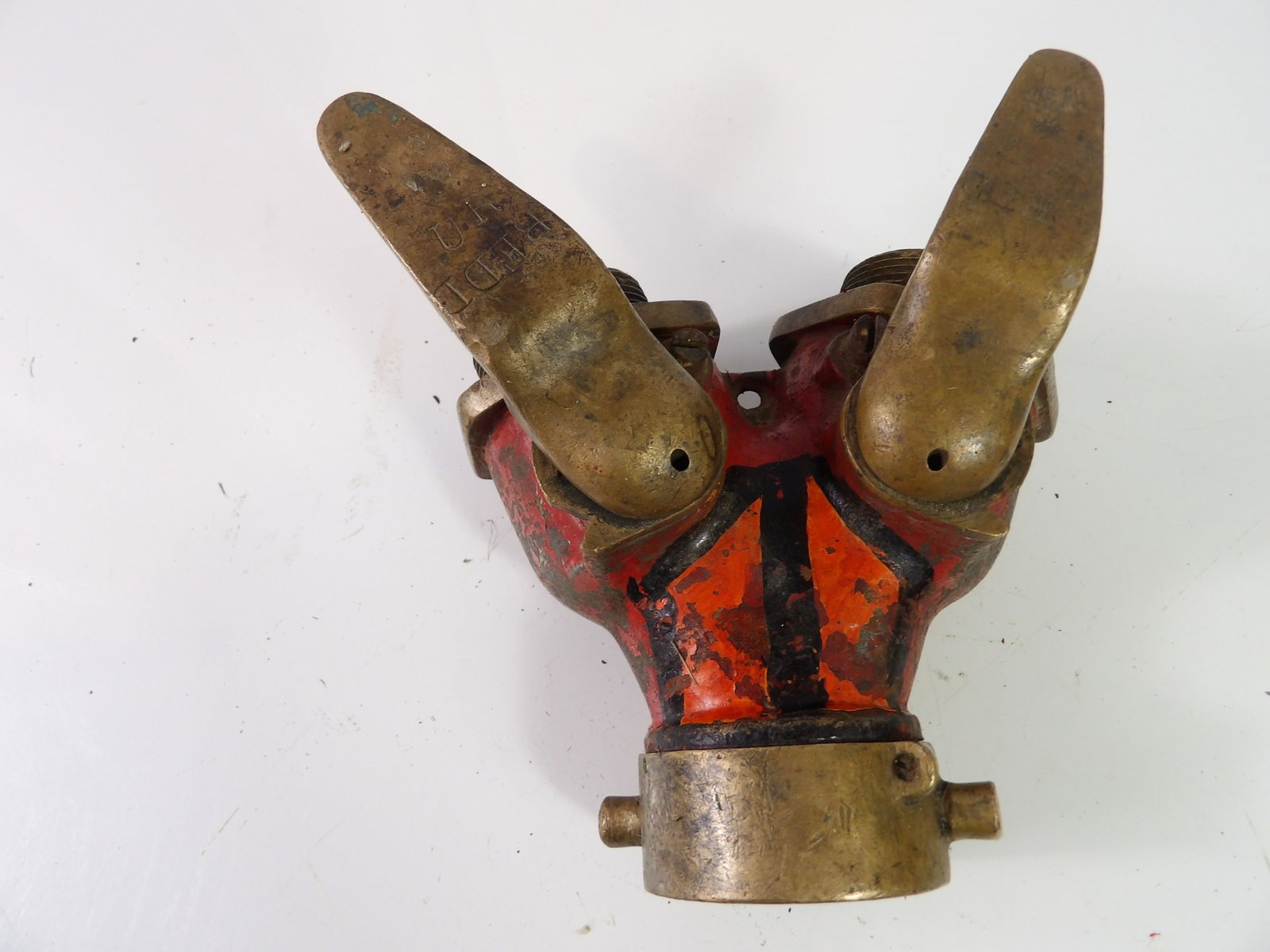 Vintge Brass Fire Hydrant Wye Splitter (1 of 5)