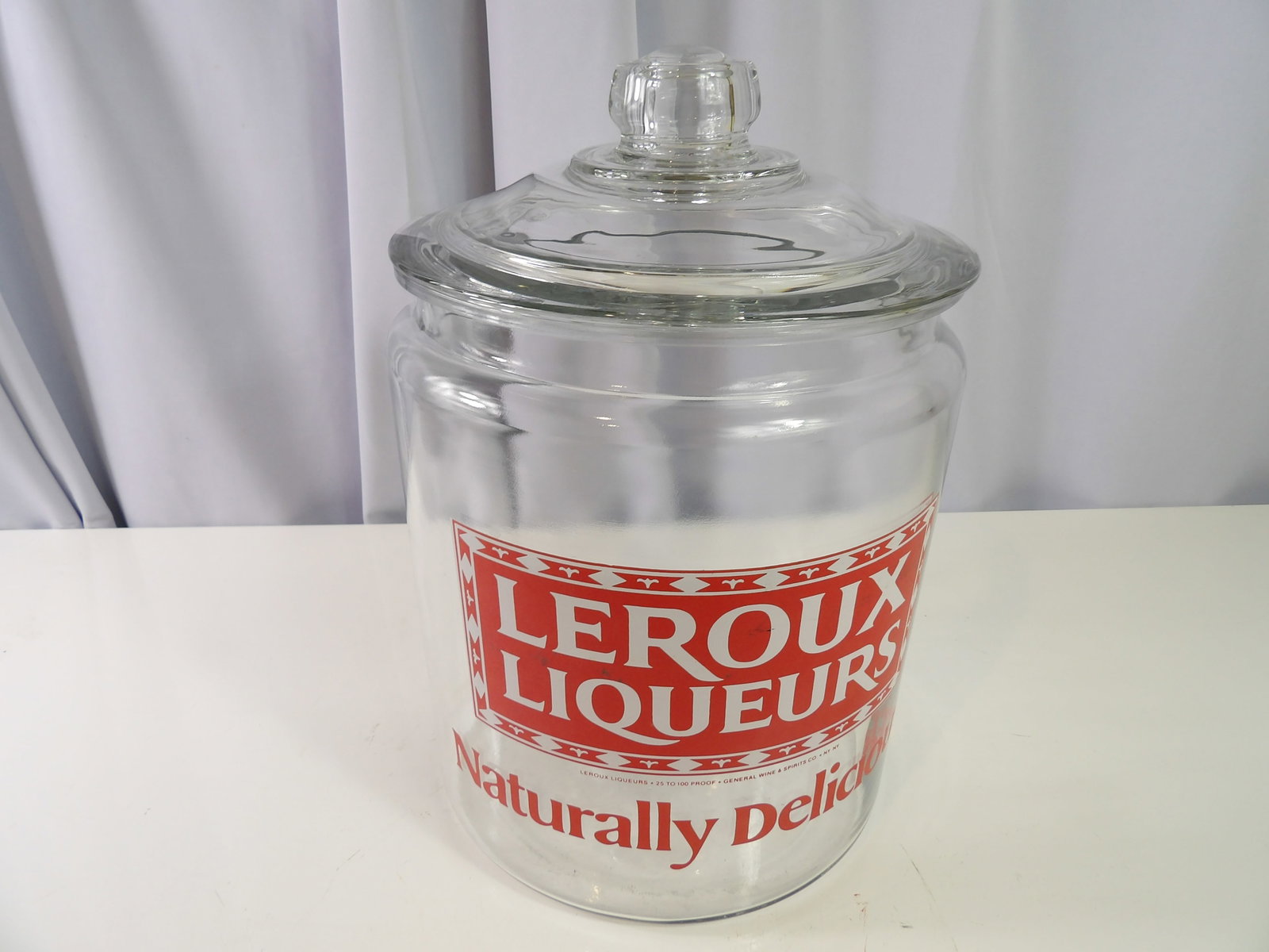 Vintage Leroux Liqueurs Glass Canister (1 of 4)