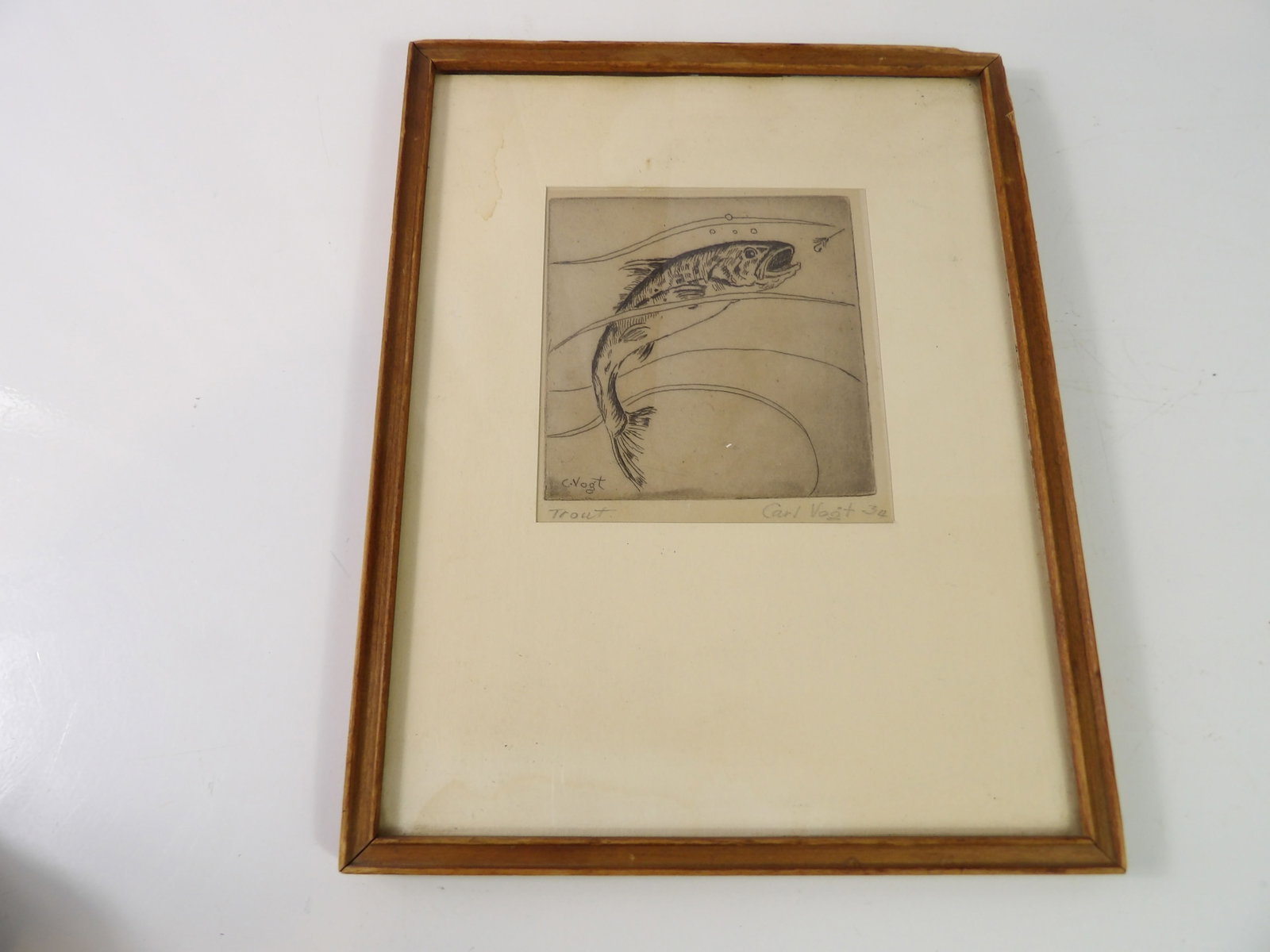Original Signed B. Carl Vogt Etching, 1934 (1 of 5)