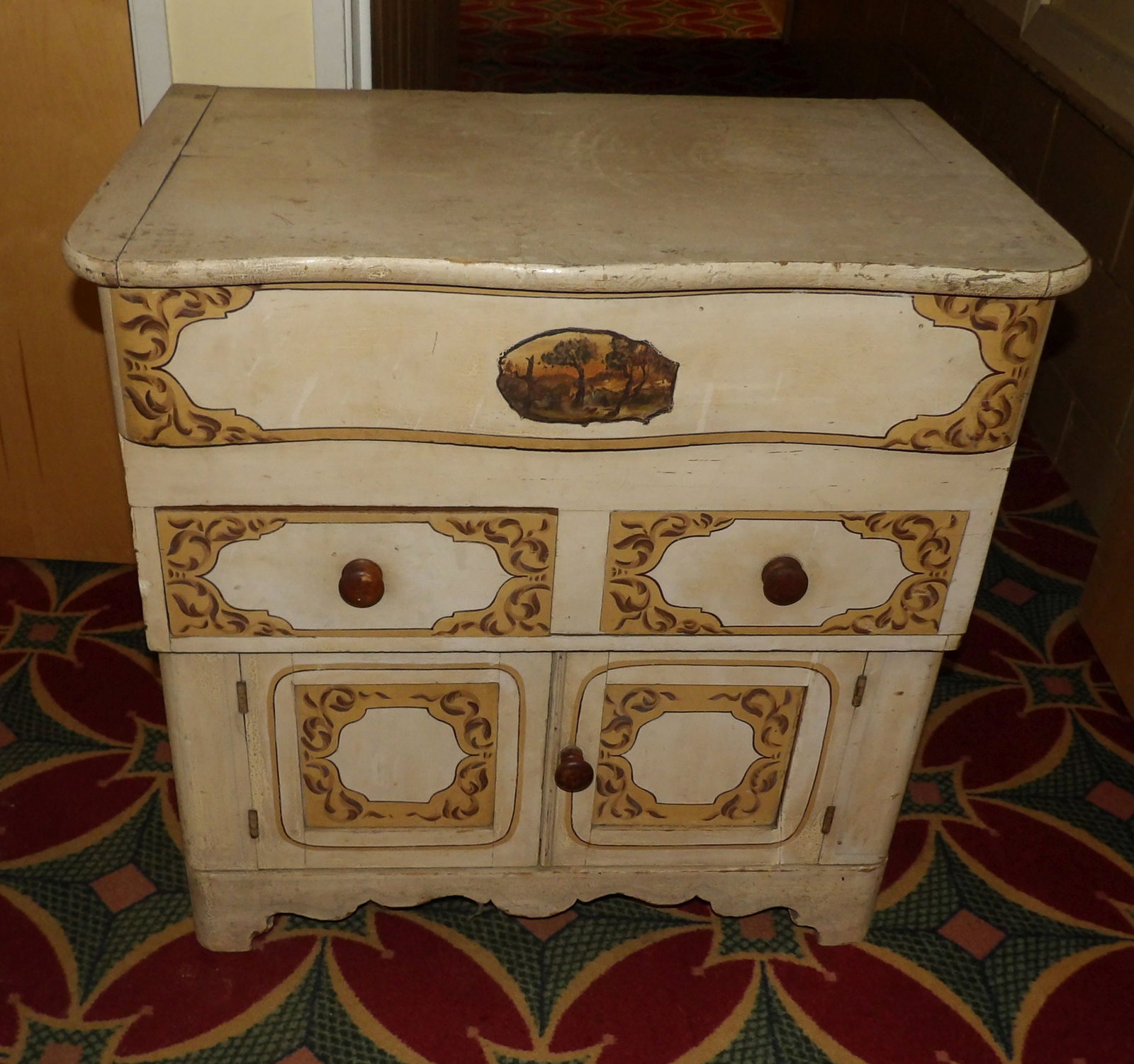 Vintage Painted Dry Sink (1 of 5)