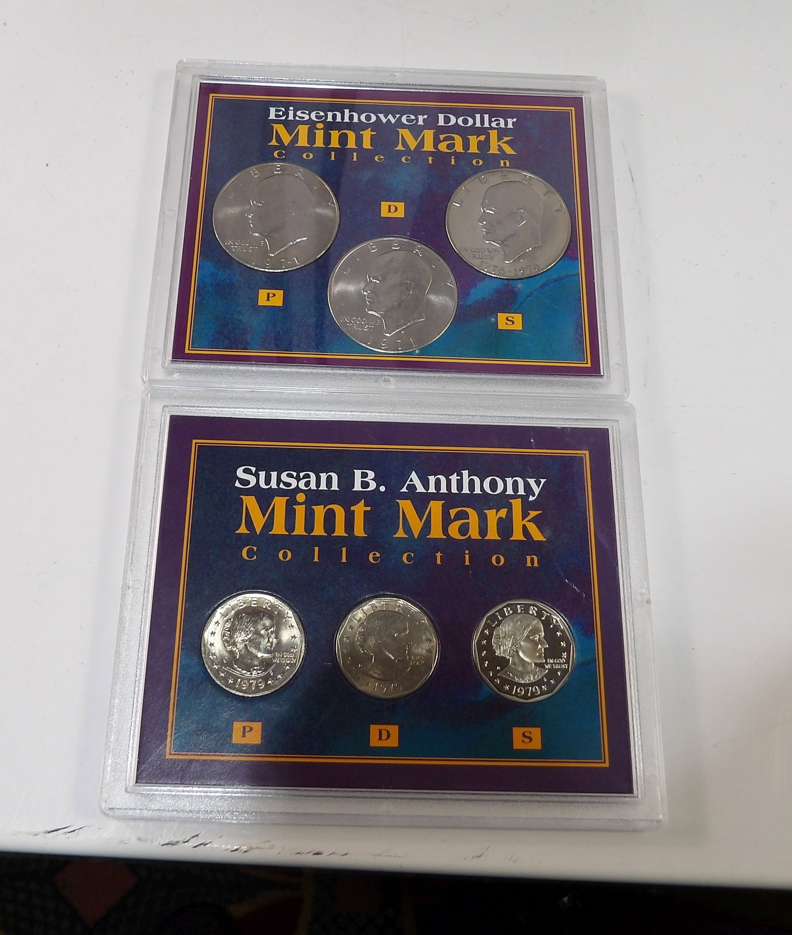 Susan B. Anthony Mint Mark Collection and Eisenhower Dollar Mint Mark Collection (1 of 4)