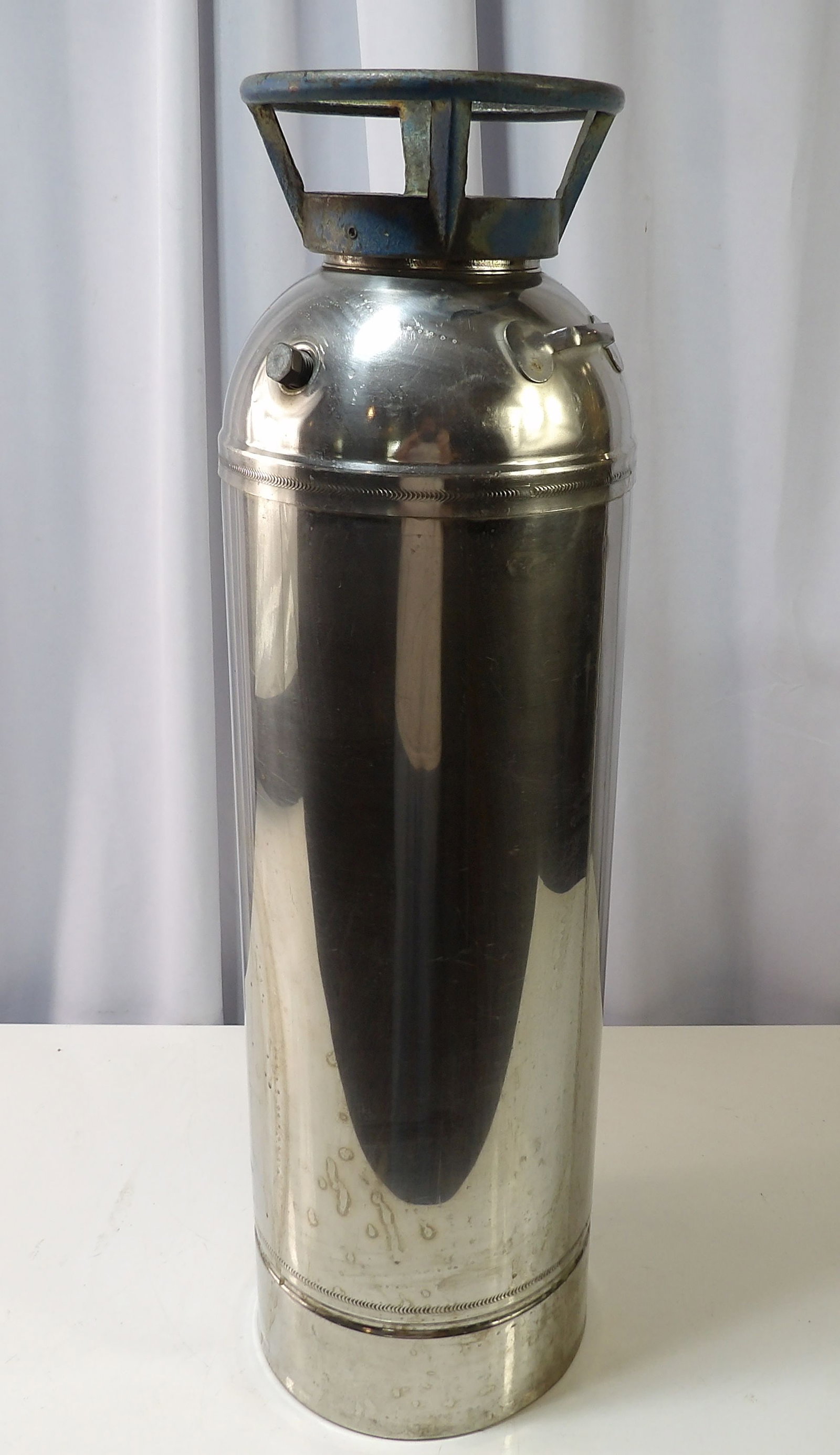 Vintage Chrome Fire Extinguisher (1 of 4)
