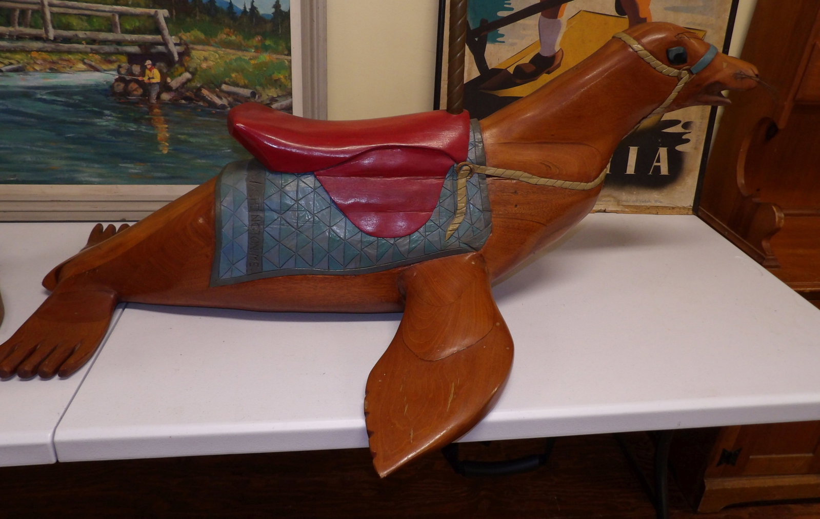 Hand Carved "Andre the Seal" by Janet McLain (1 of 6)