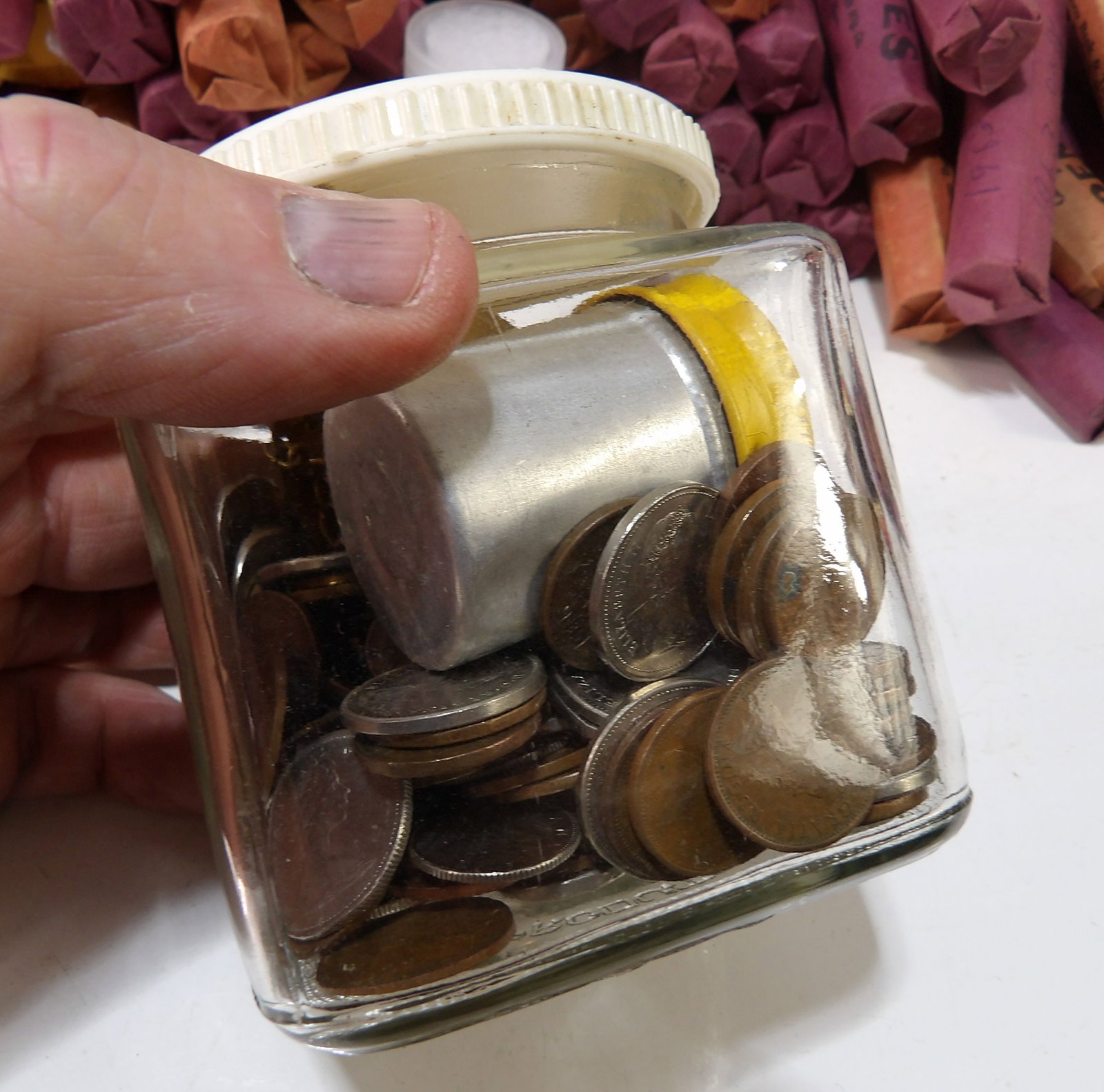 Collection of Early Canadian Coins: Collection of Early Canadian Coins. All Denominations. All measurements approximate. Please see photos for condition and details. Selling as is from 04281.
