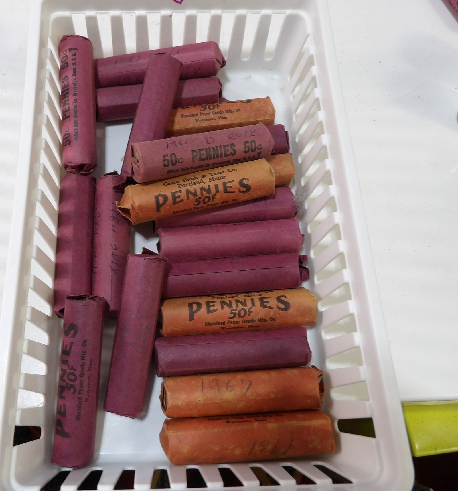 $10 Worth of Rolled Pennies (1 of 3)