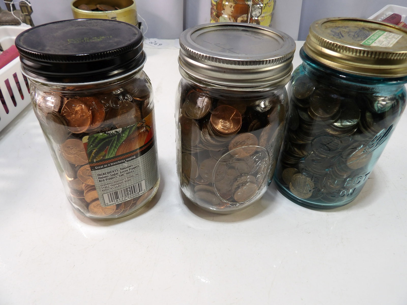 3 Jars of Pennies (1 of 3)