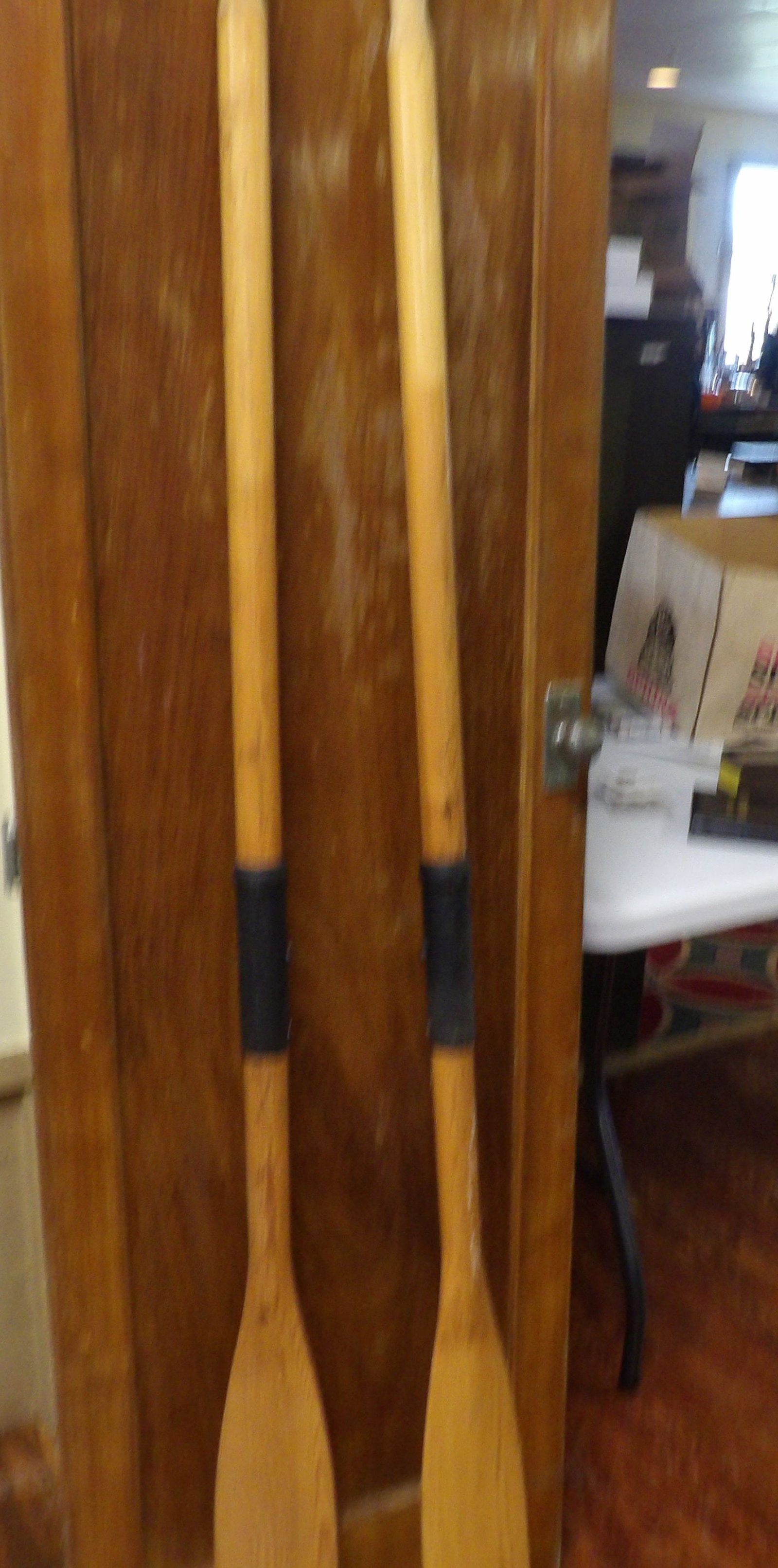 Pair of Vintage Canoe Paddles, 65" (1 of 4)