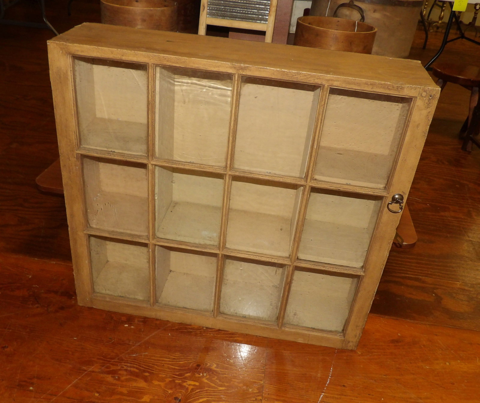 Vintage Wooden Display Cabinet (1 of 4)