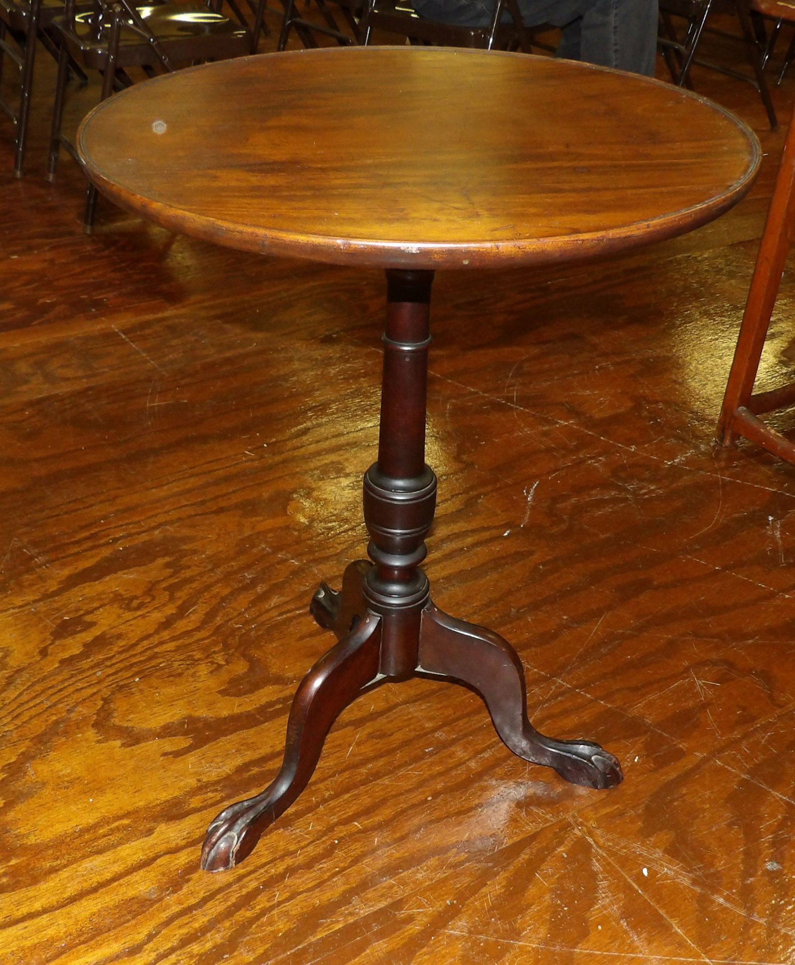 Antique Round Top Table (1 of 5)