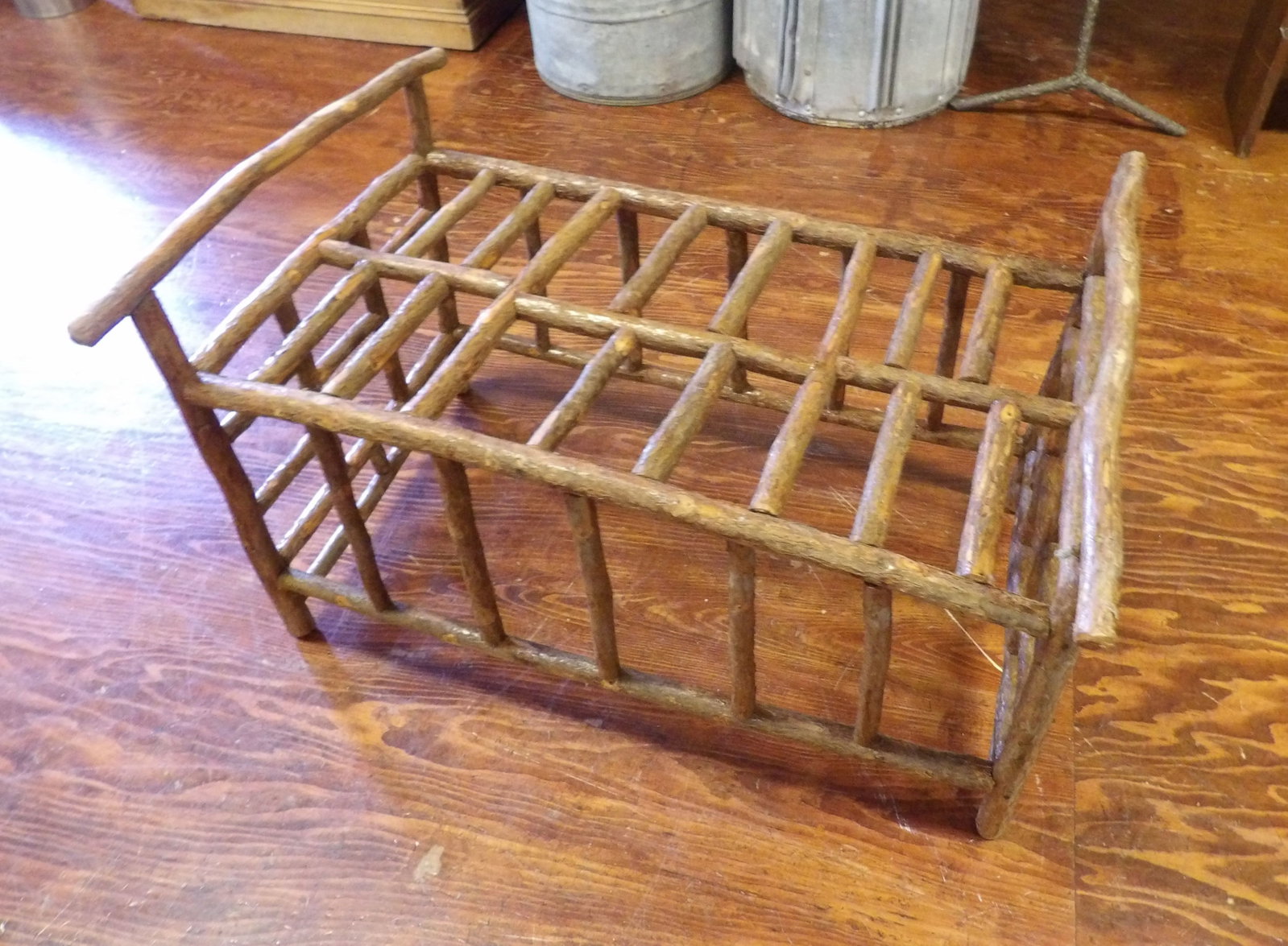 Rustic Doll Bed/Bench - 4