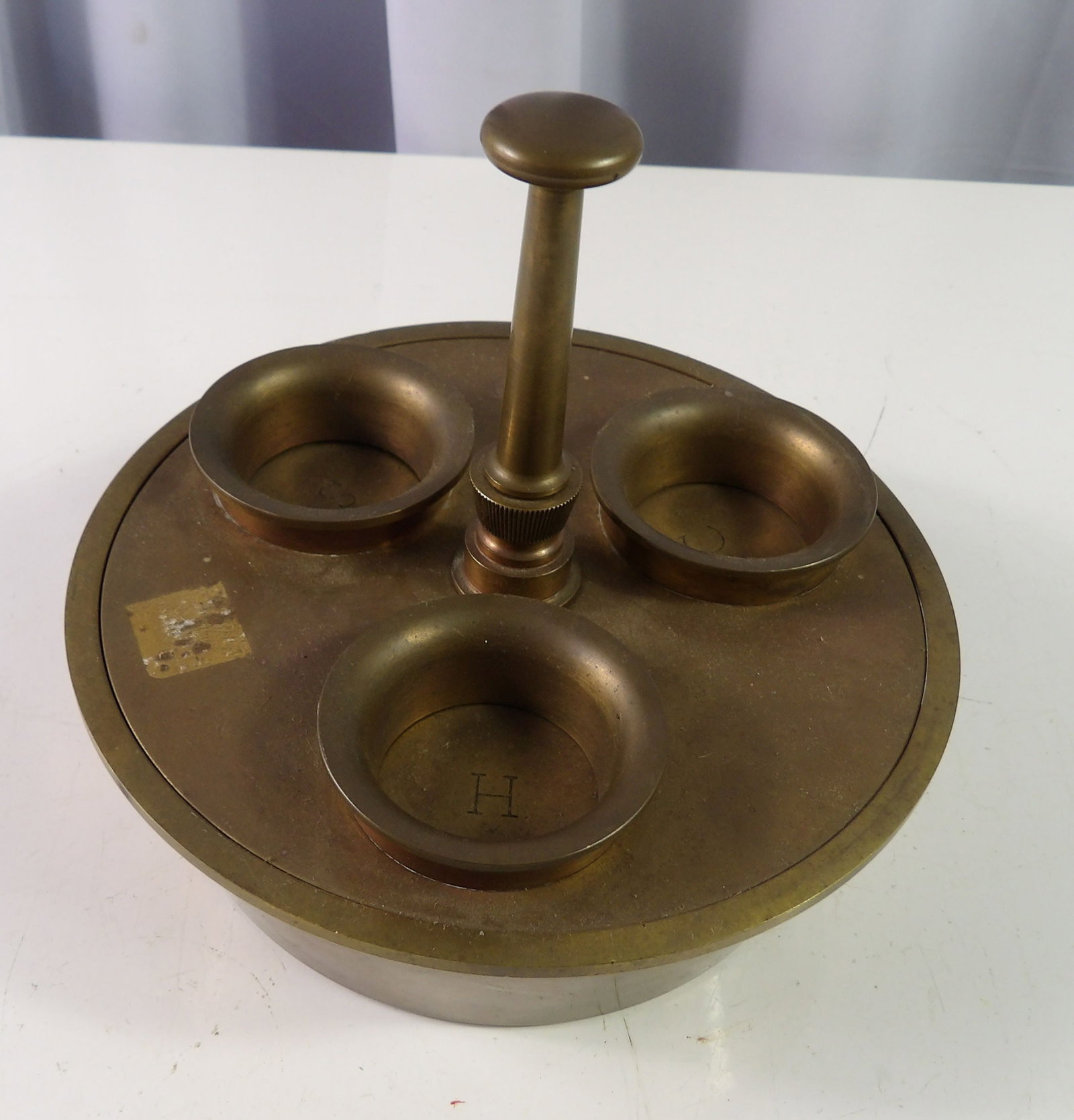 Vintage Brass Ashtray, Berlin 1953 U.S. Sector (1 of 4)