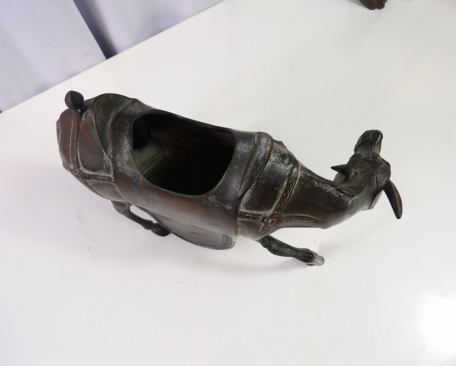 Bronze Donkey with Saddle - 4