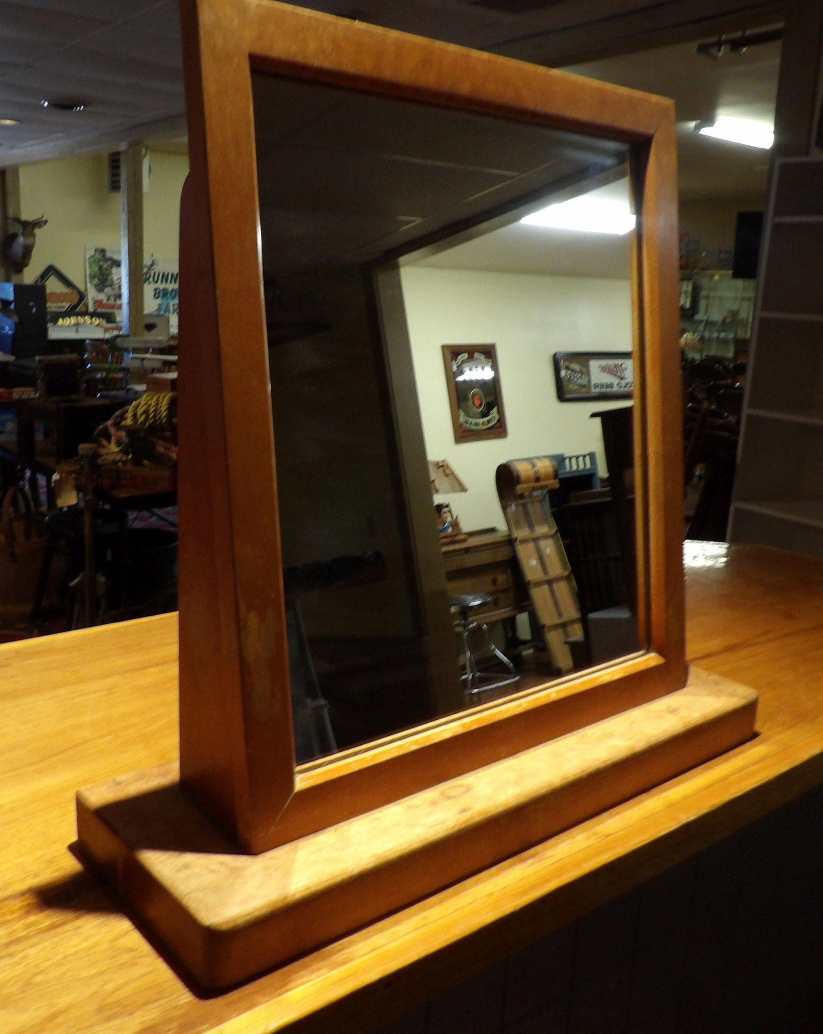 Rectangular MCM Framed Vanity Mirror - 3