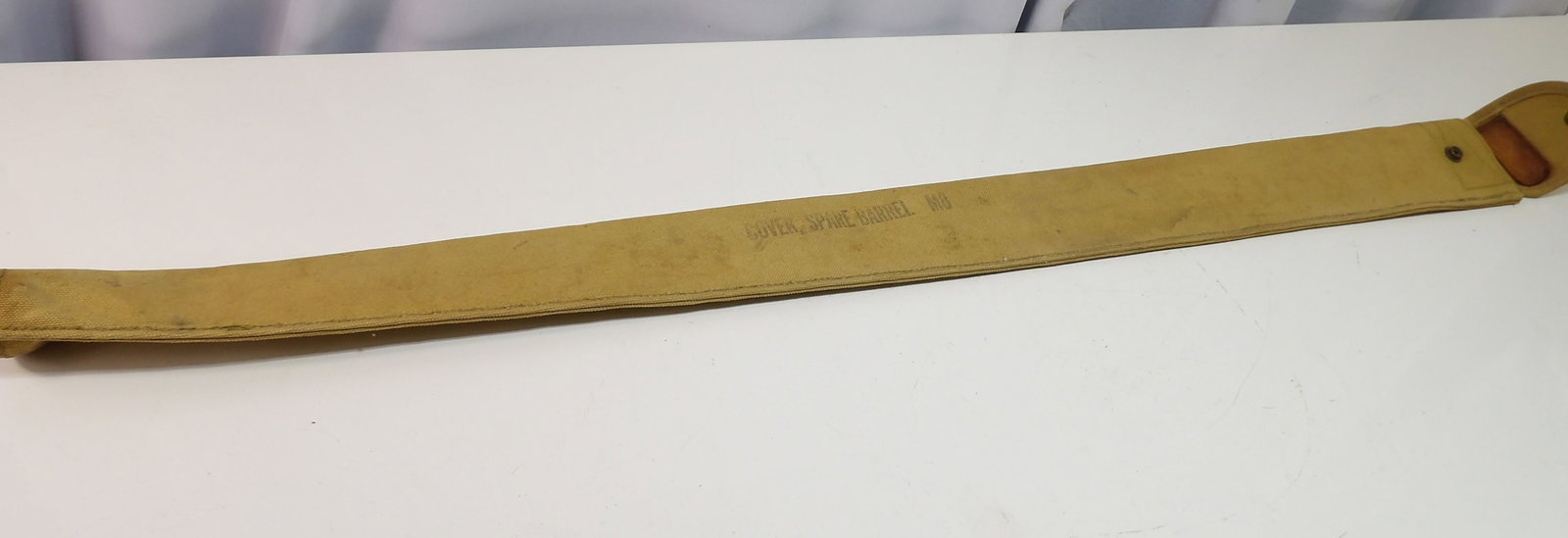Vintage Spare Gunbarrel/ Fly Rod Canvas Case: Vintage Spare Gunbarrel/Fly Rod Canvas Case. All measurements approximate. Please see photos for condition and details. Selling as is from 04281.