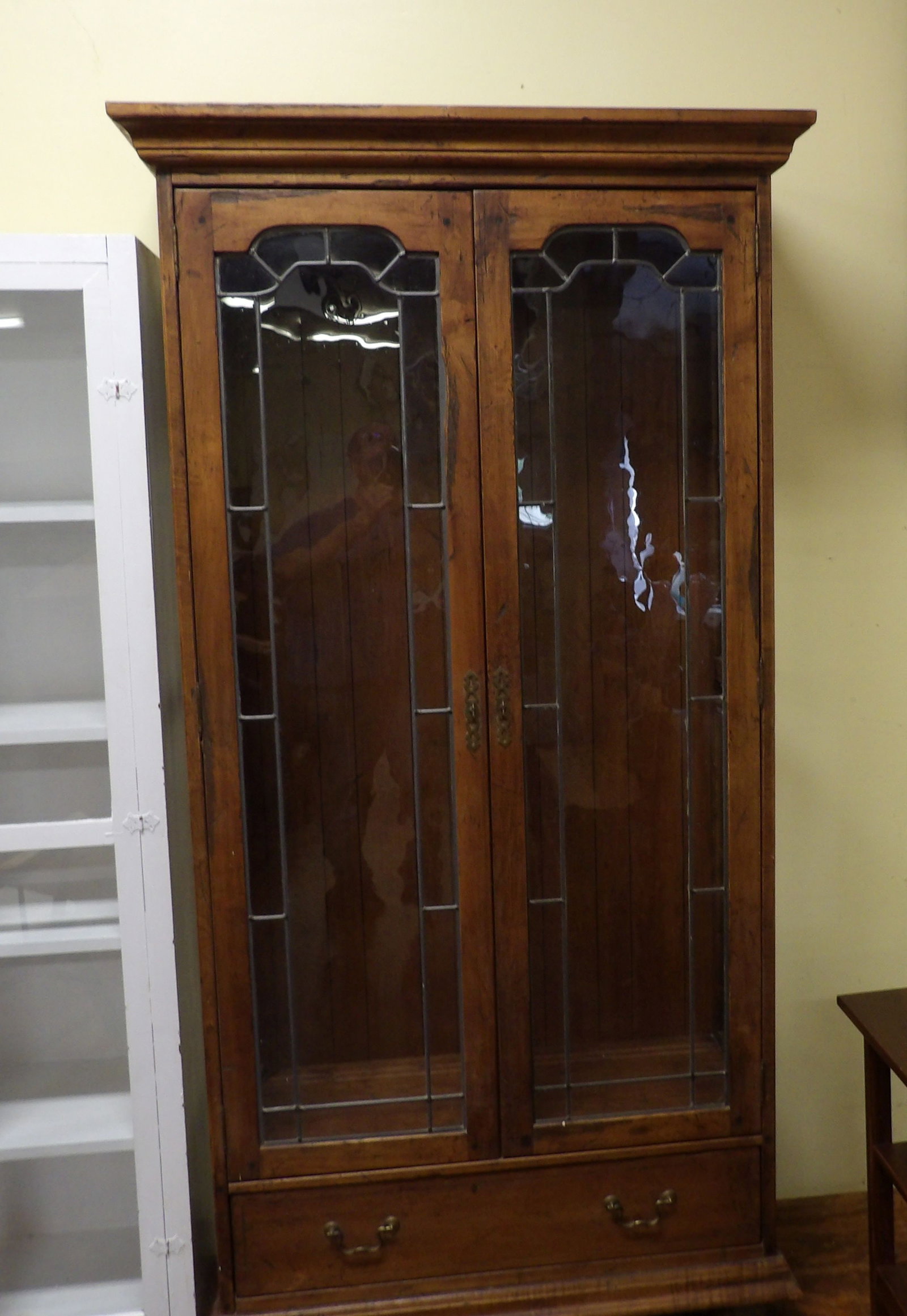 Vintage Country Style Glass Door Cabinet (1 of 5)
