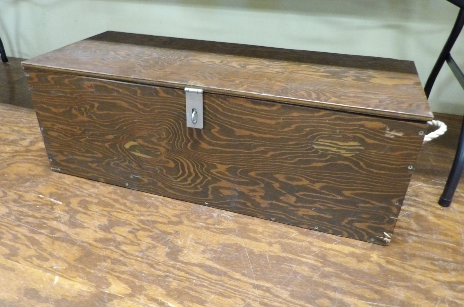 Wooden Hinged Storage Trunk (1 of 4)