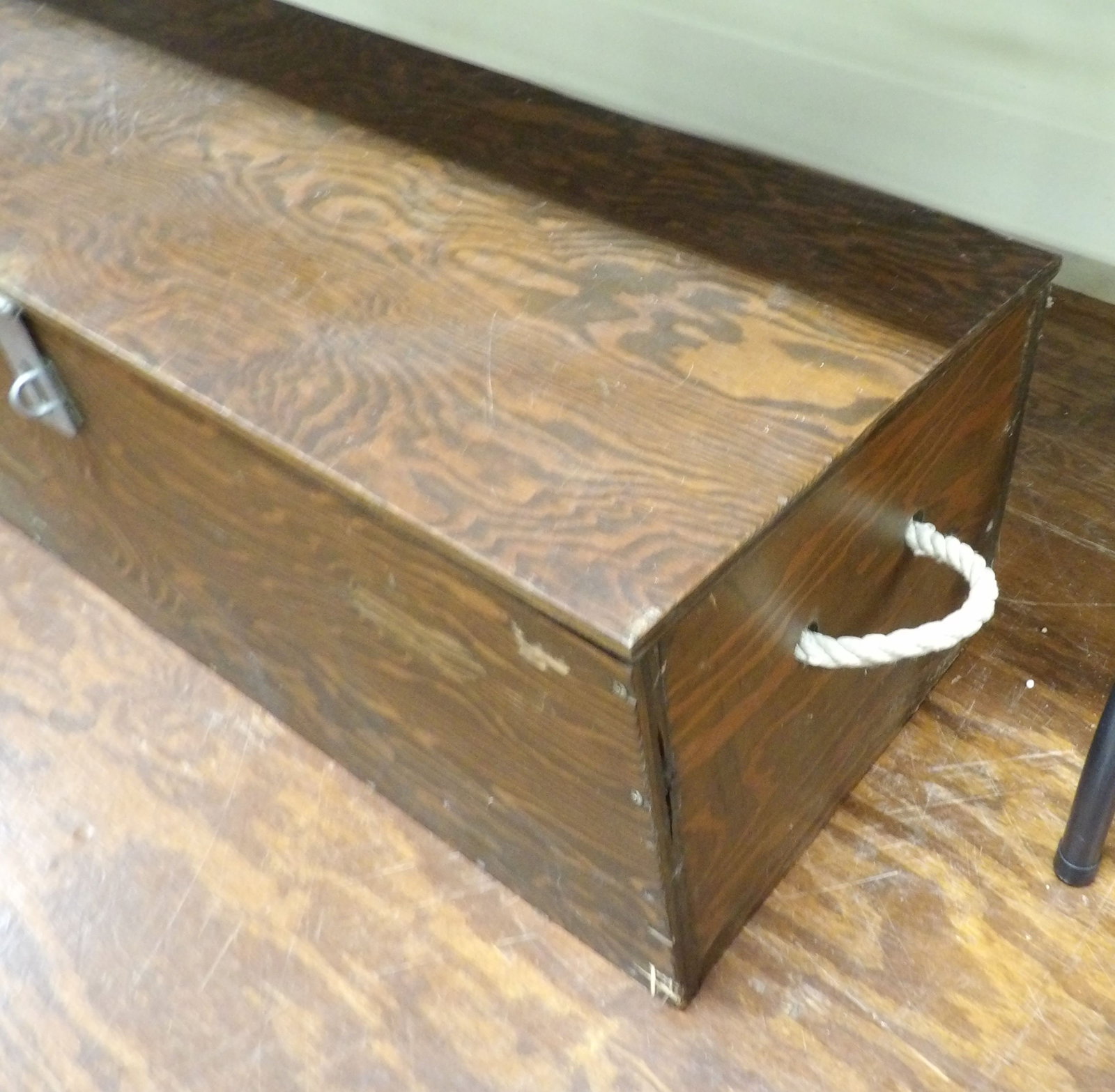 Wooden Hinged Storage Trunk - 2