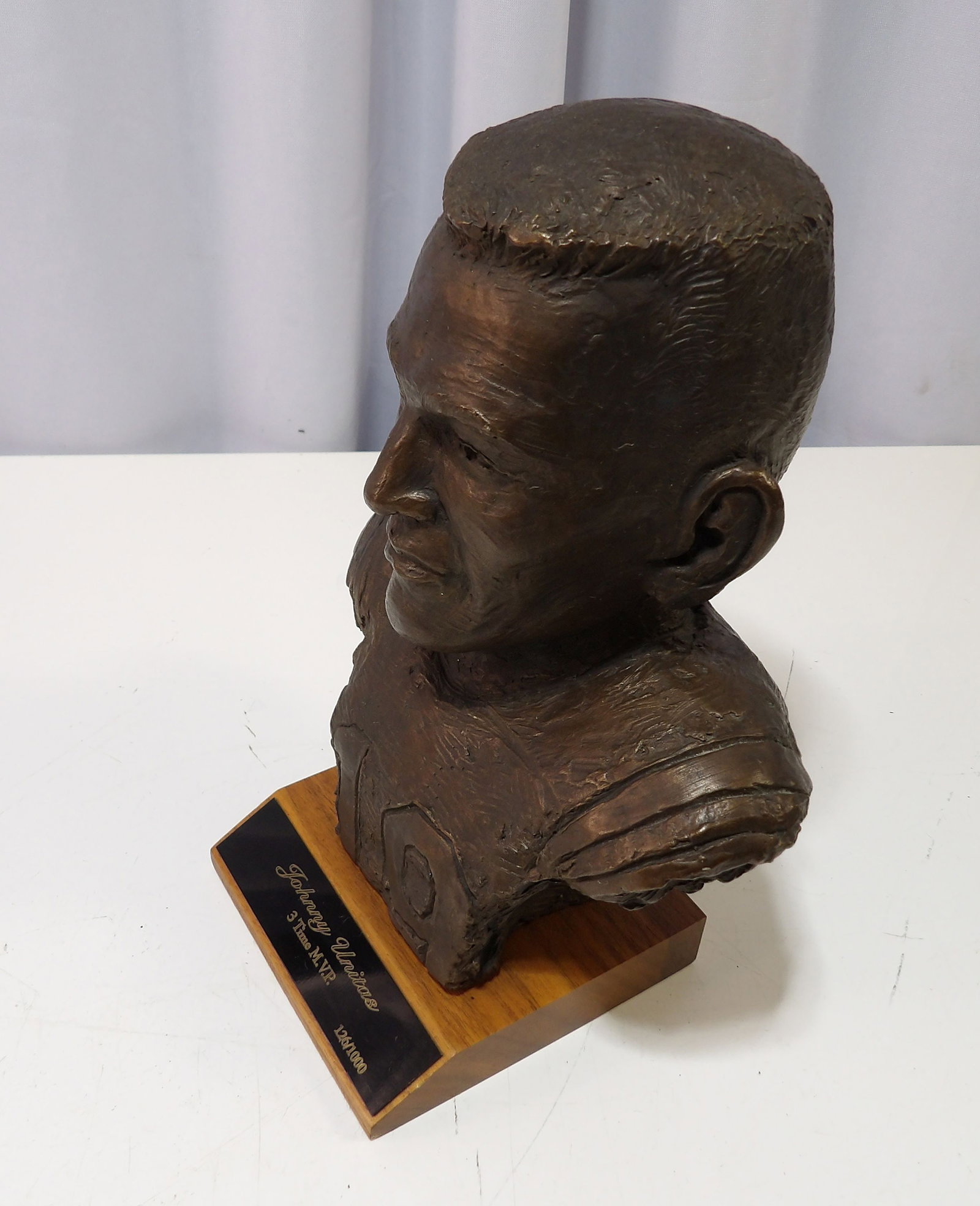 Johnny Unitas Bronze Bust - 4