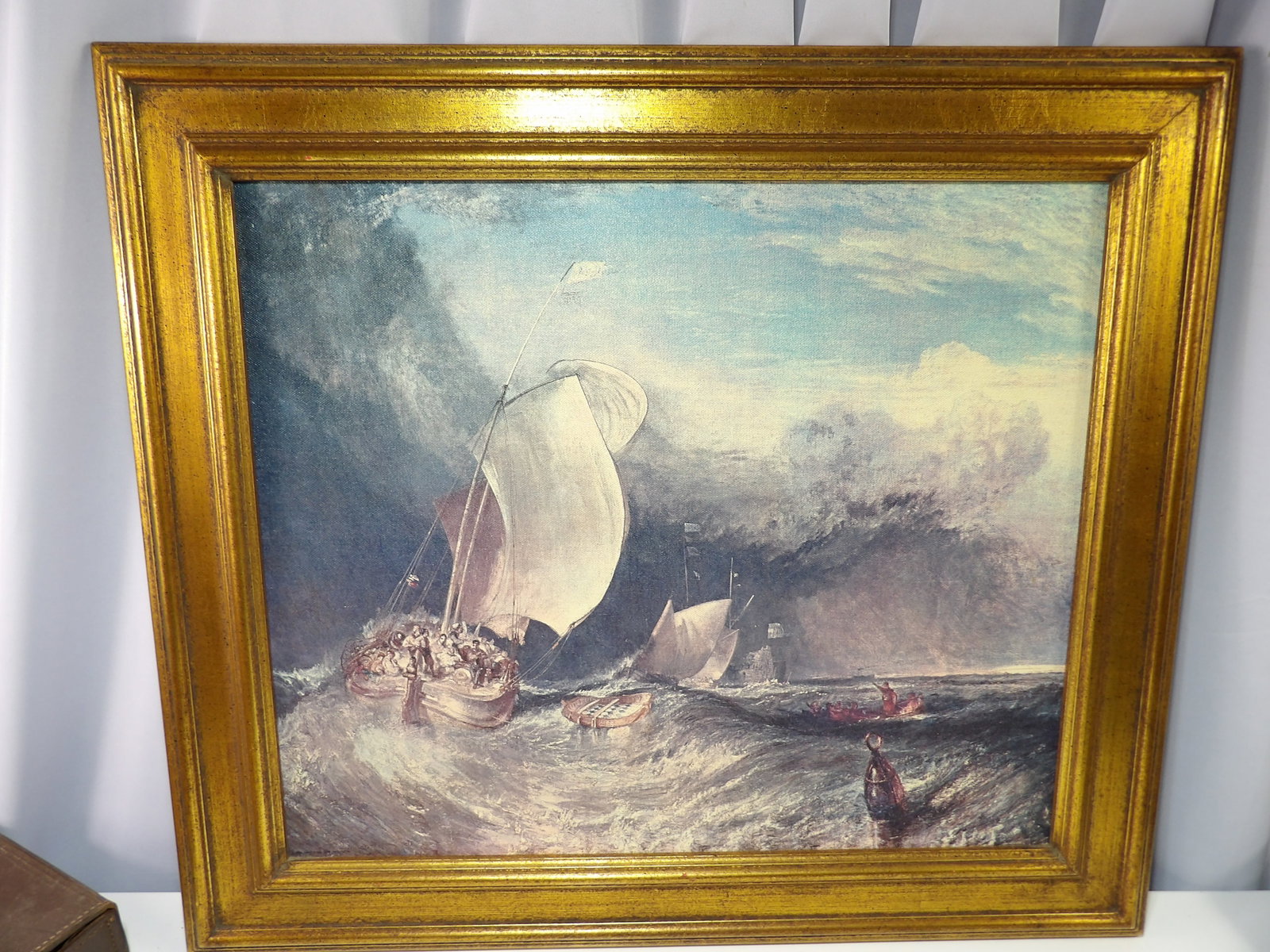 Print of Fishing Boats with Hucksters (1 of 3)