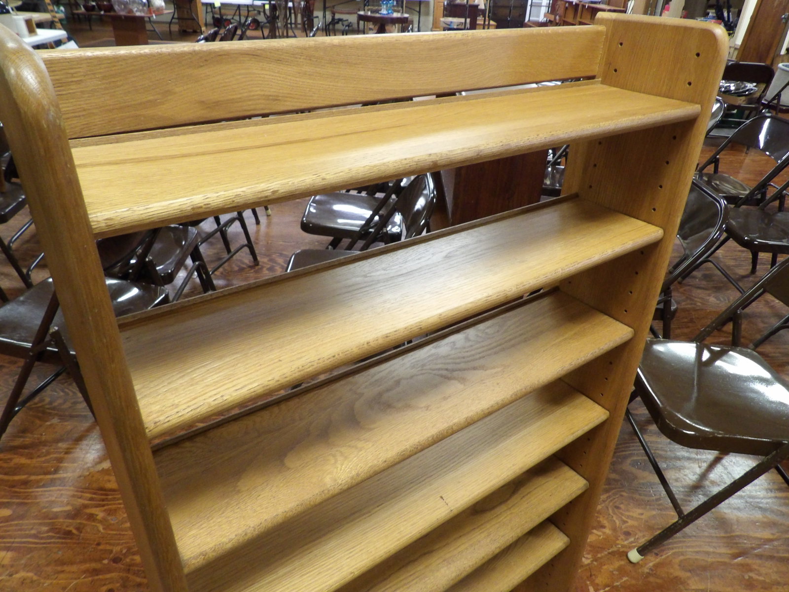 Multi Tiered Oak Storage Rack - 2