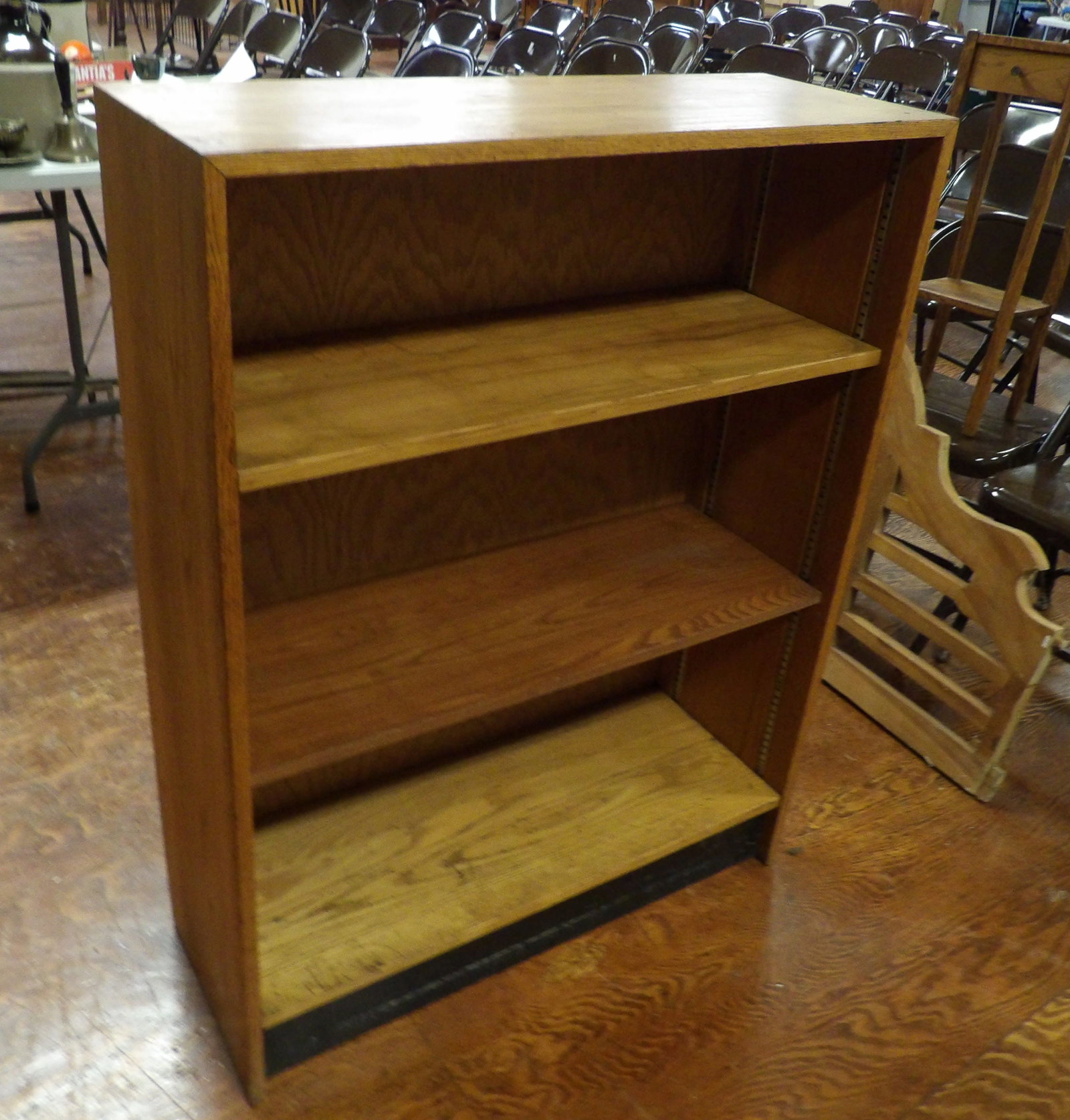 Oak Bookcase with Adjustable Shelves - 3