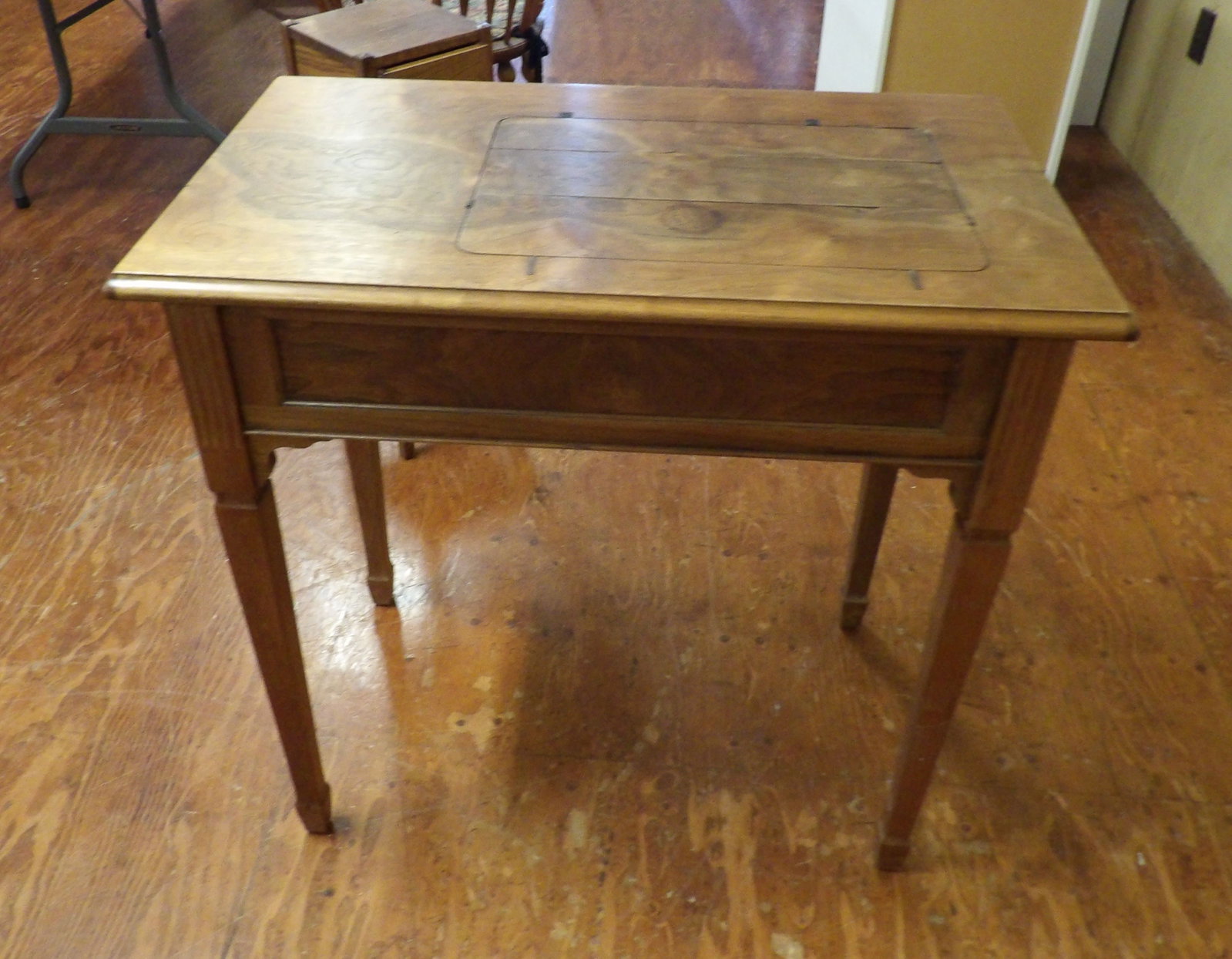 Walnut Sewing Table (Table Only) - 2
