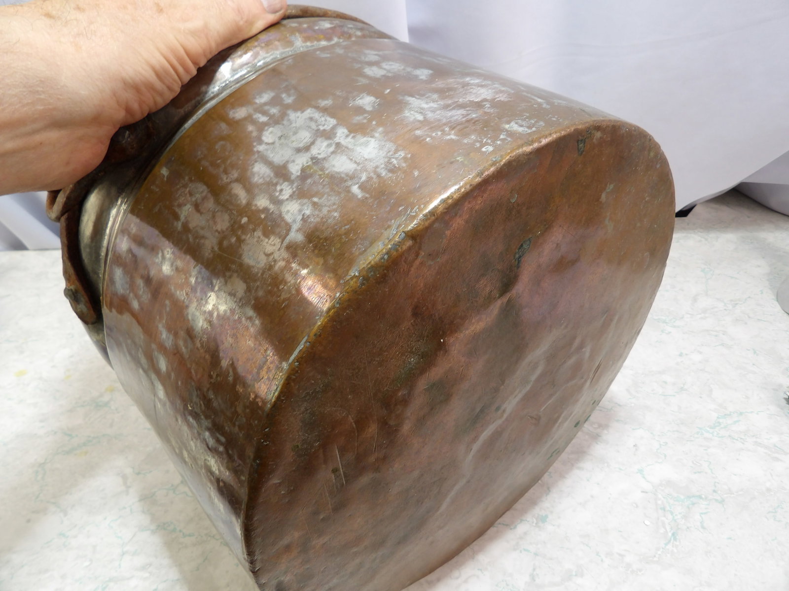 Hand Hammered Copper Cauldron Pot - 4
