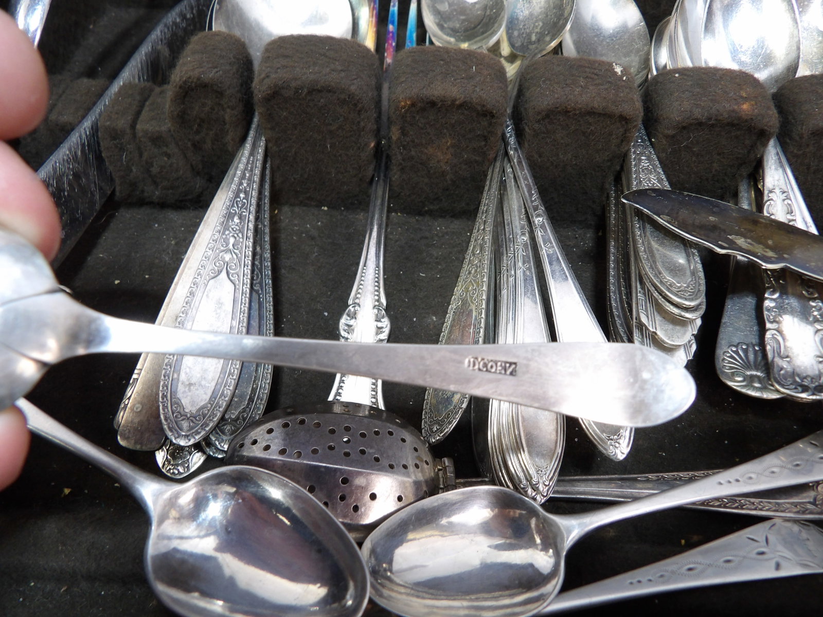 Vintage Flatware Set some coin silver - 3