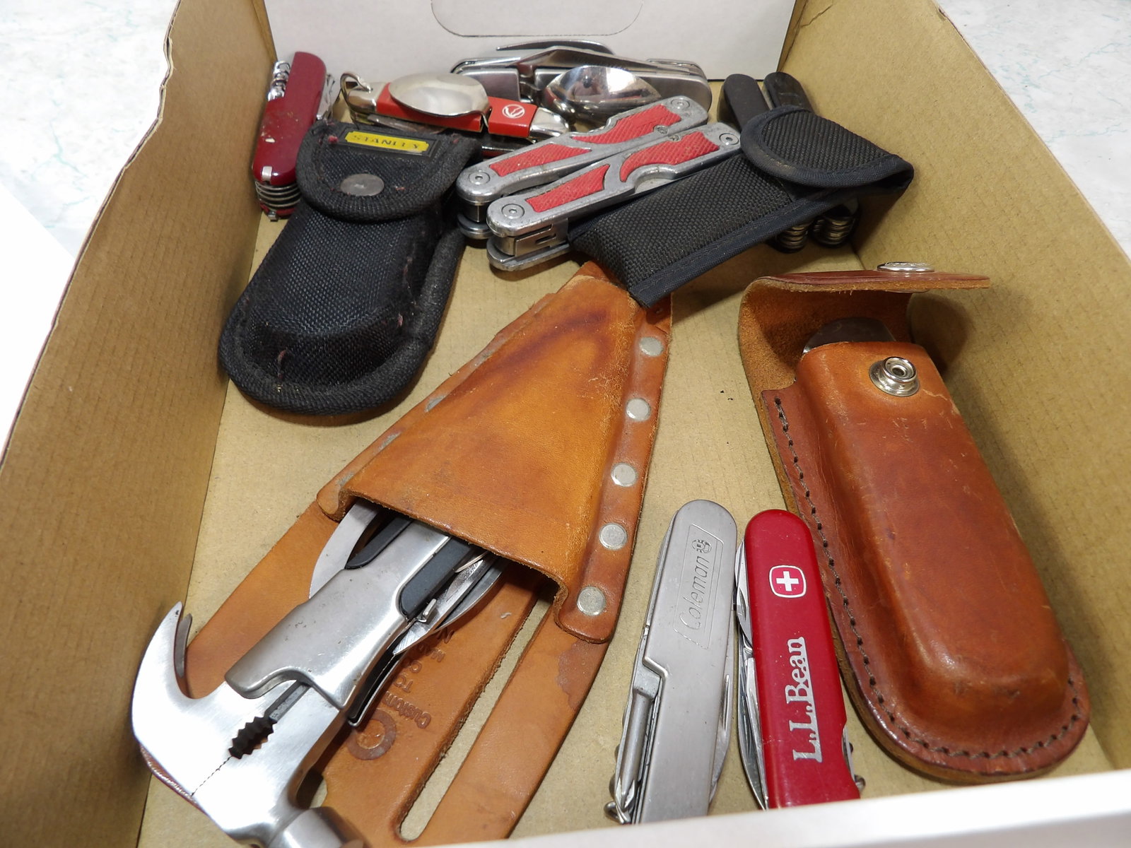 Lot of Assorted Multi-Tools: Lot of Assorted Vintage Multi-Tools. All measurements approximate. Please see photos for condition and details. Selling as is from 04281.