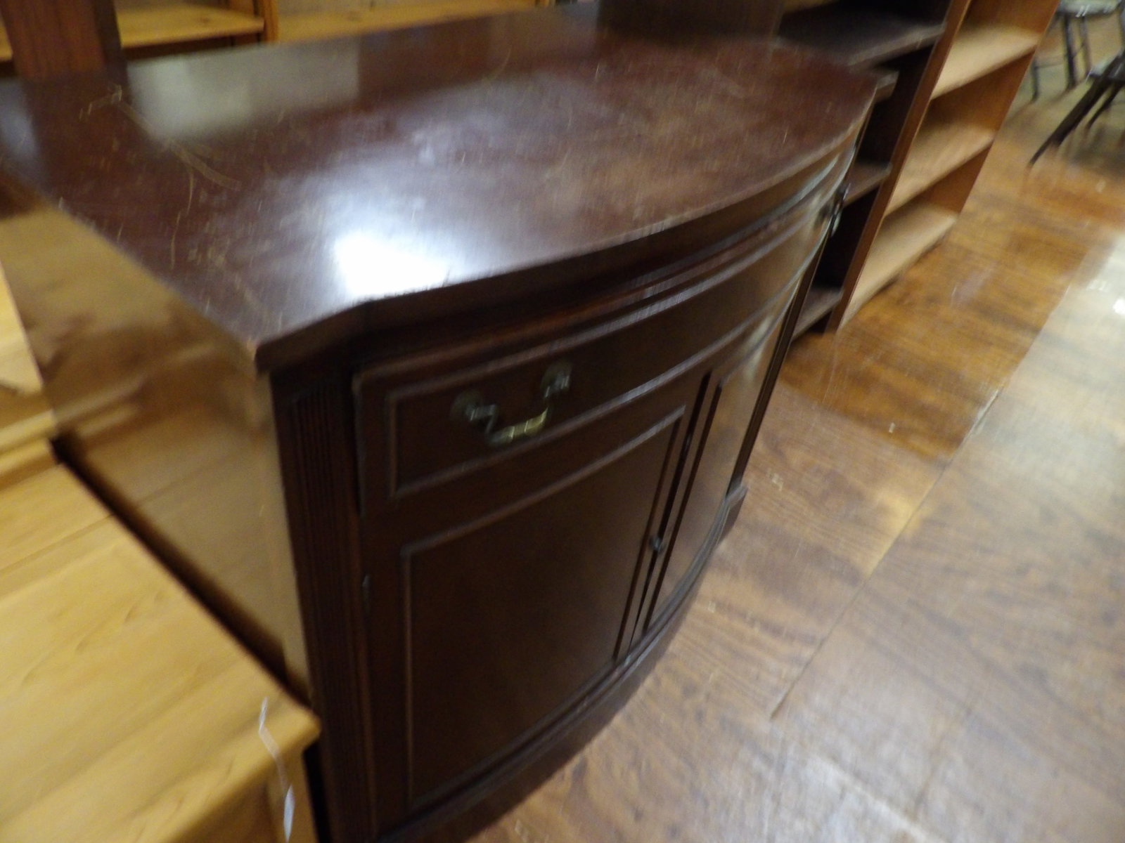 Bow Front Sideboard Buffet - 3