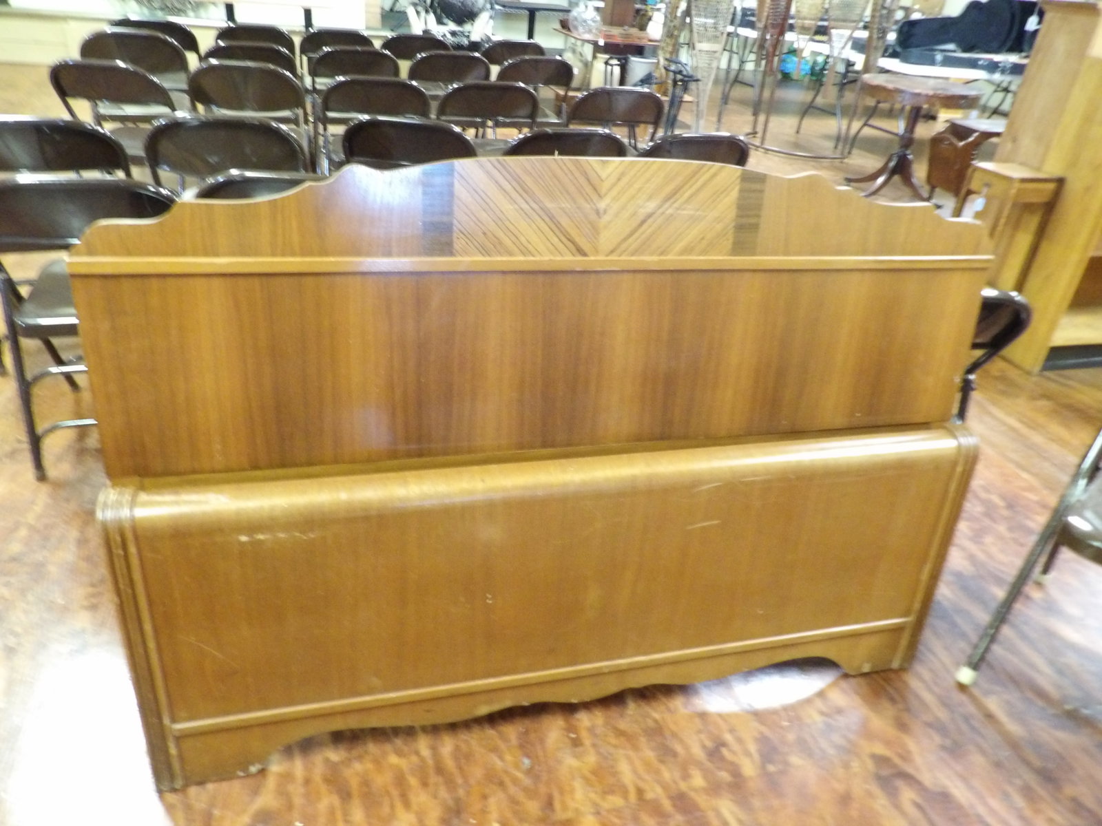 Art Deco Full Size Bed Frame- Complete - 3