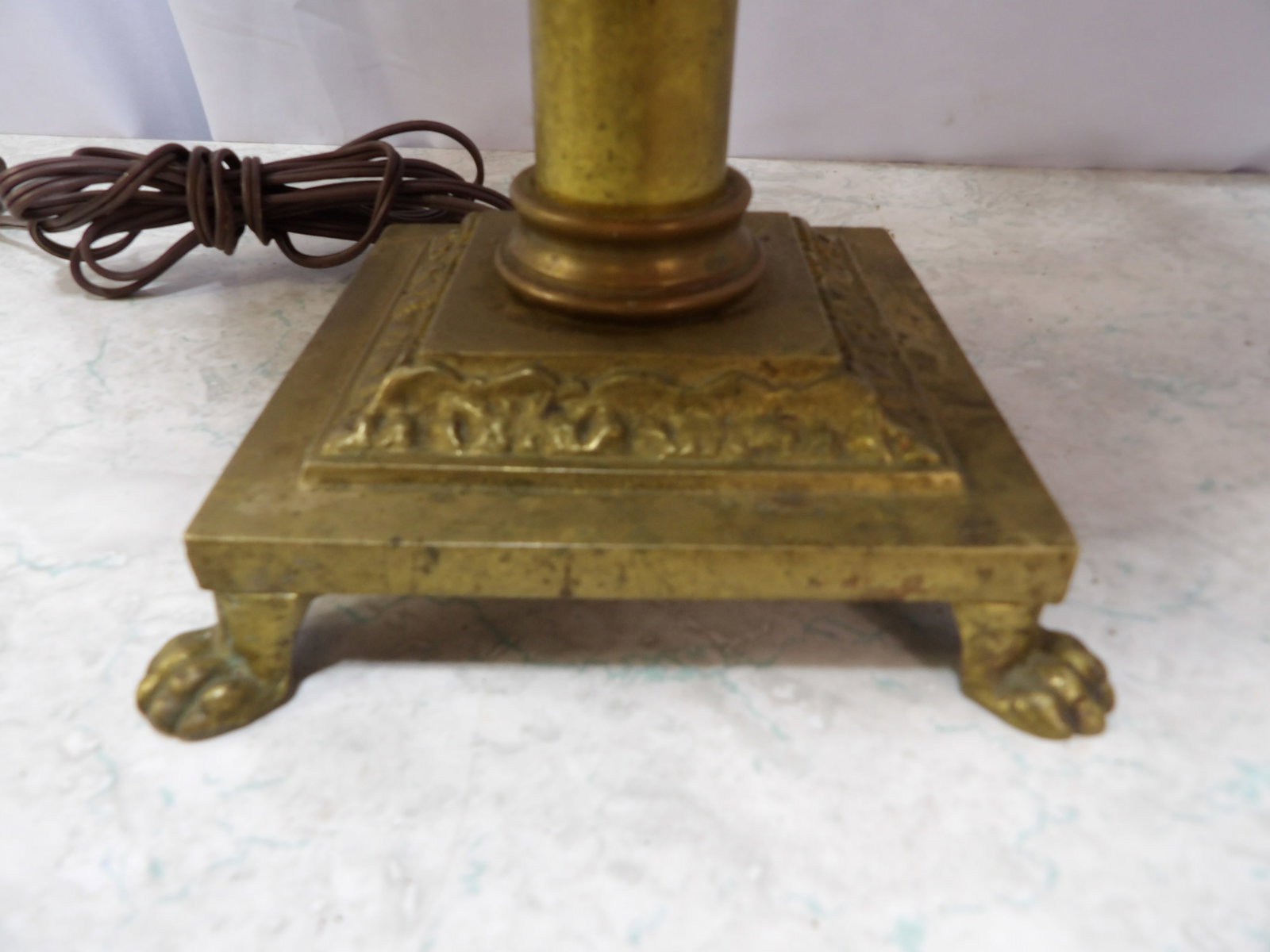 Solid Brass Clawfoot Table Lamp - 2