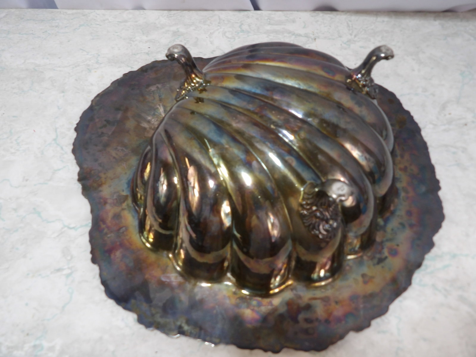 Silver Plated Shell Shaped Serving Dish - 3
