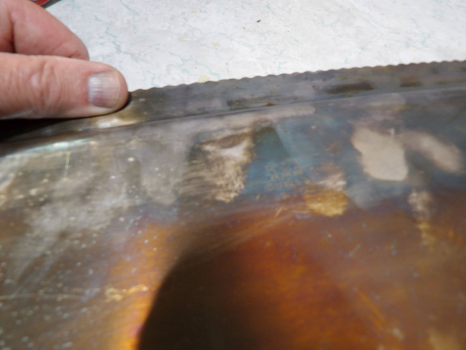 Ornated Silver Plated Rectangular Serving Tray - 4