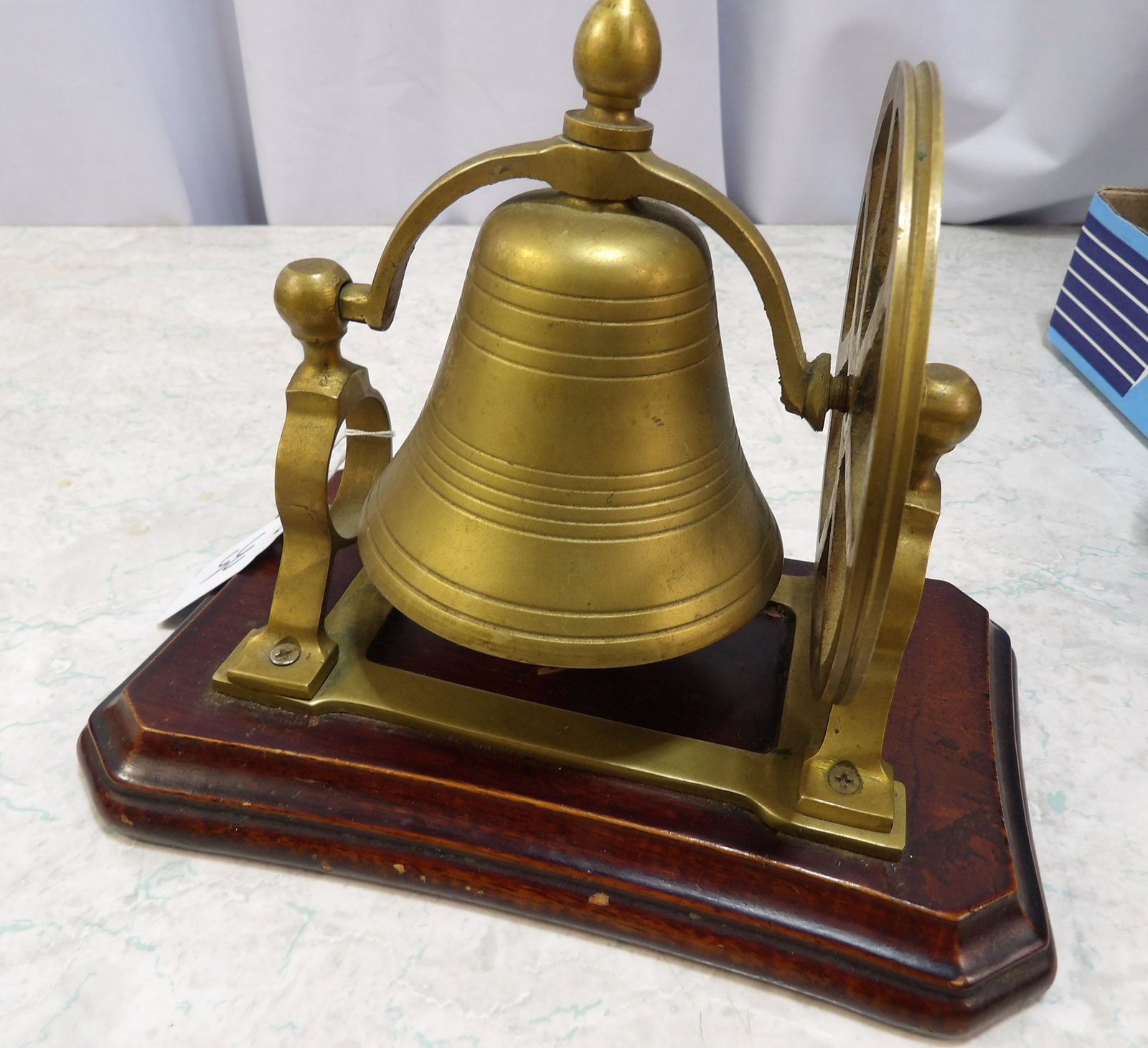Solid Brass Ships Bell with Pulley - 3