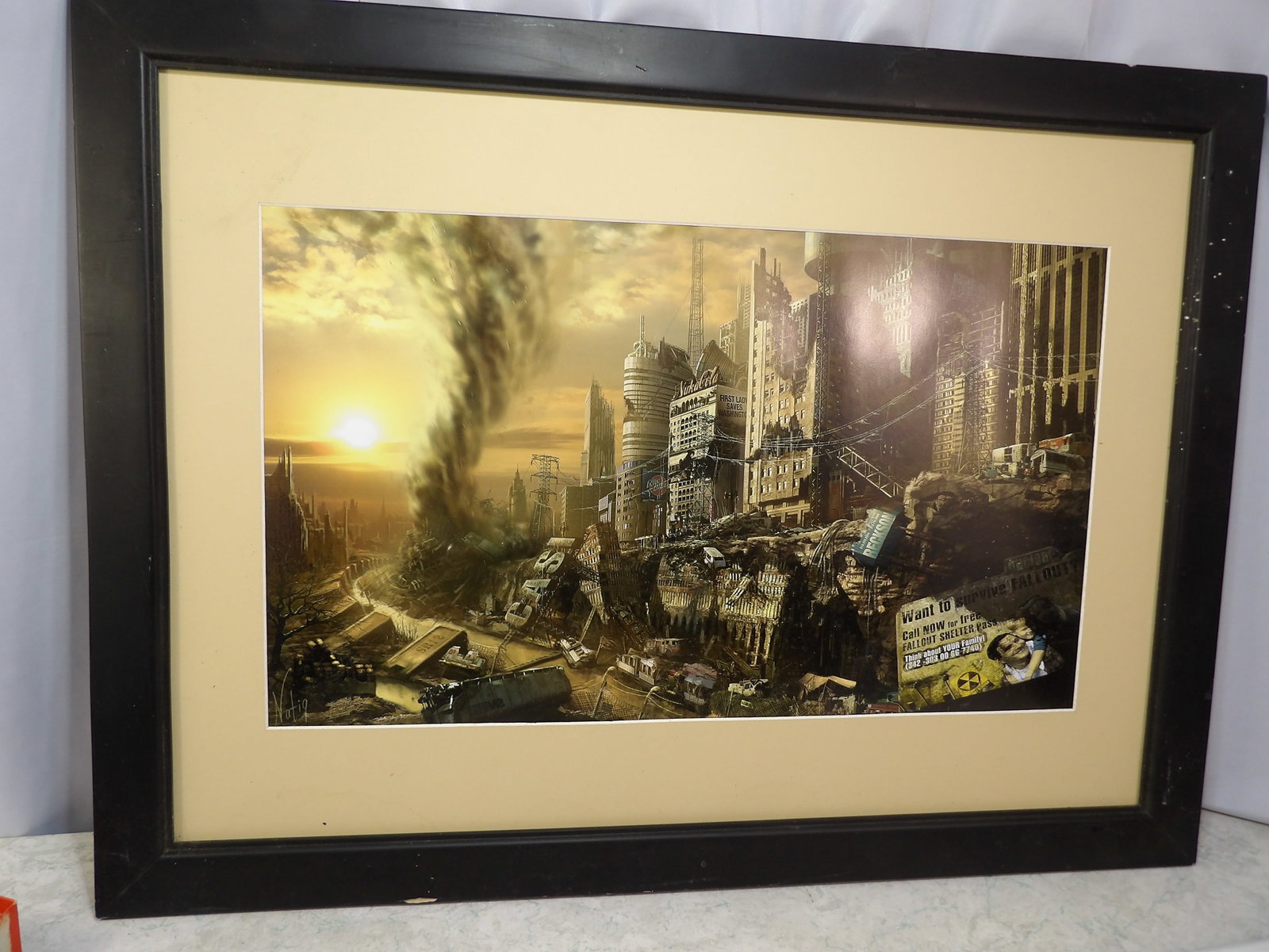 Natiq Aghayev City Ruins Fallout Tribute Framed Art Print: Natiq Aghayev City Ruins Fallout Tribute Framed Art print. 23" X 31". Along with LiveShip (handled by LiveAuctioneers), we also can have a local shipper package and ship your purchases. Just choose
