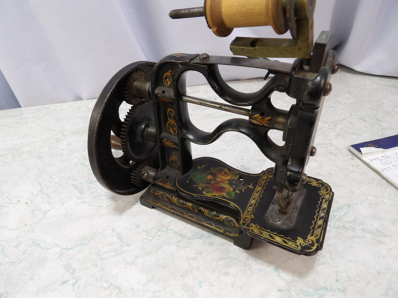 J.G. Folsom Victorian Era Hand Crank Sewing Machine: J.G. Folsom Antique Victorian Era Hand Crank Sewing Machine. Along with LiveShip (handled by LiveAuctioneers), we also can have a local shipper package and ship your purchases. Just choose buyer